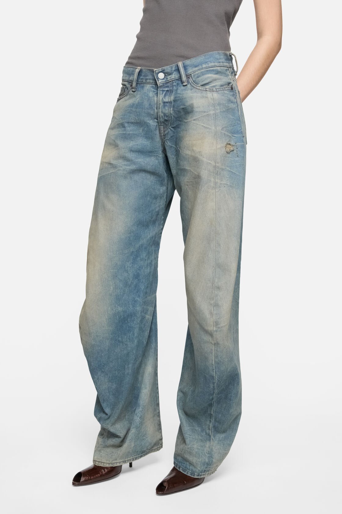 Loose fit jeans - 2006F, Mid blue, 2000x
