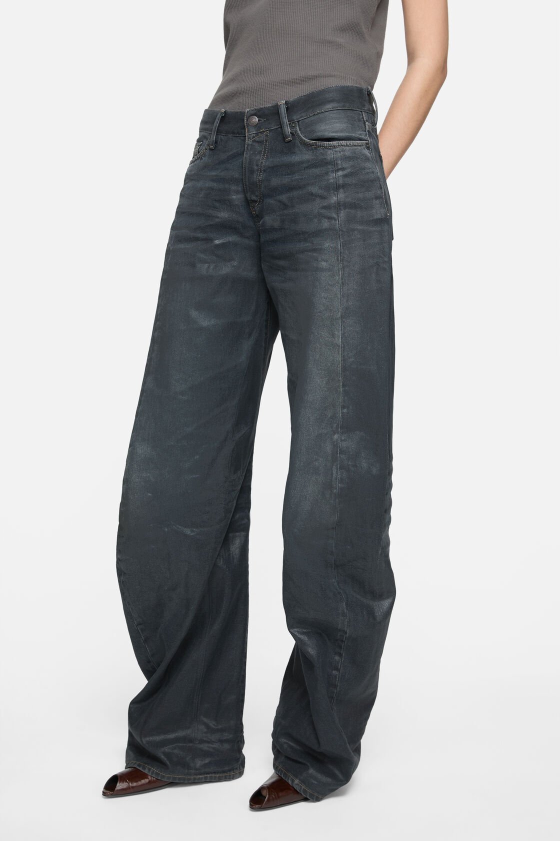 Loose fit Jeans - 2006F, Black, 2000x