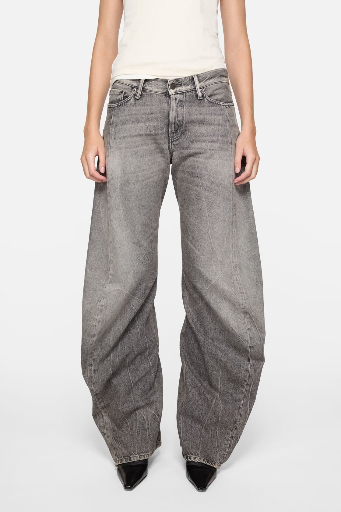 Loose fit jeans - 2006F, Washed Black, 2000x