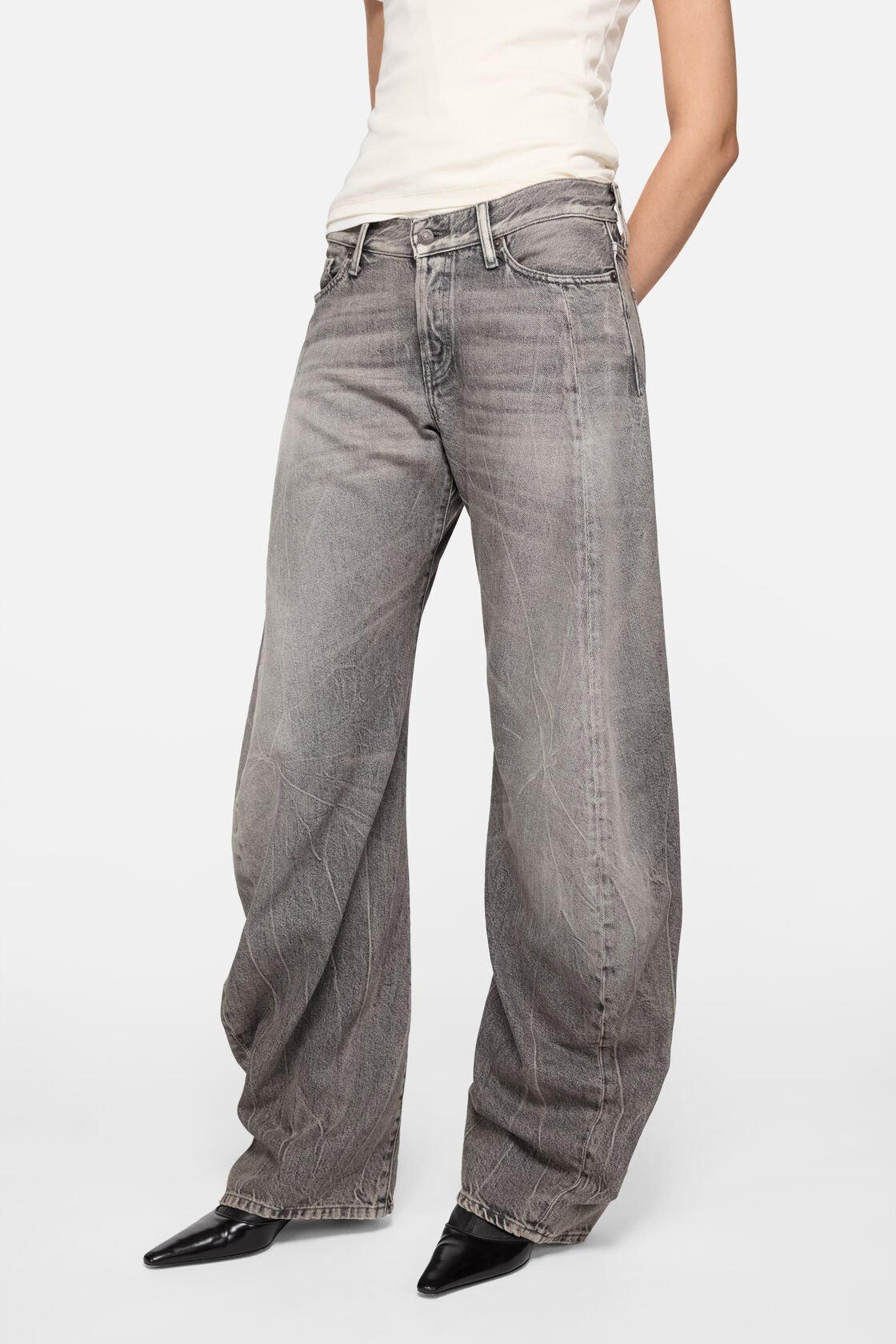 Loose fit jeans - 2006F, Washed Black, 2000x