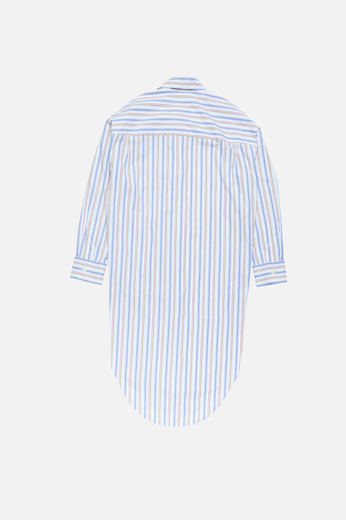 Striped shirt dress, Blue/red, 2000x