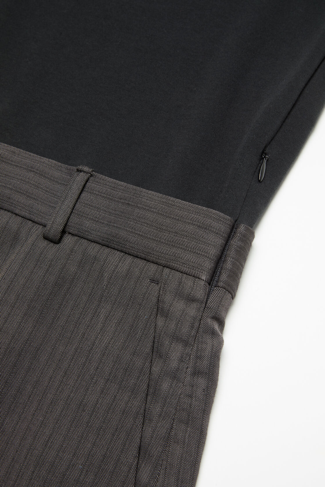 Layered short dress, Black, 2000x