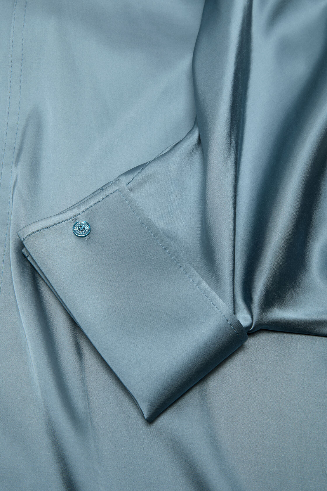 Satin tunic dress, Dirty blue, 2000x