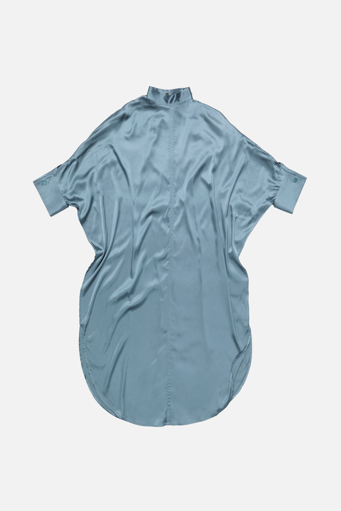 Satin tunic dress, Dirty blue, 2000x