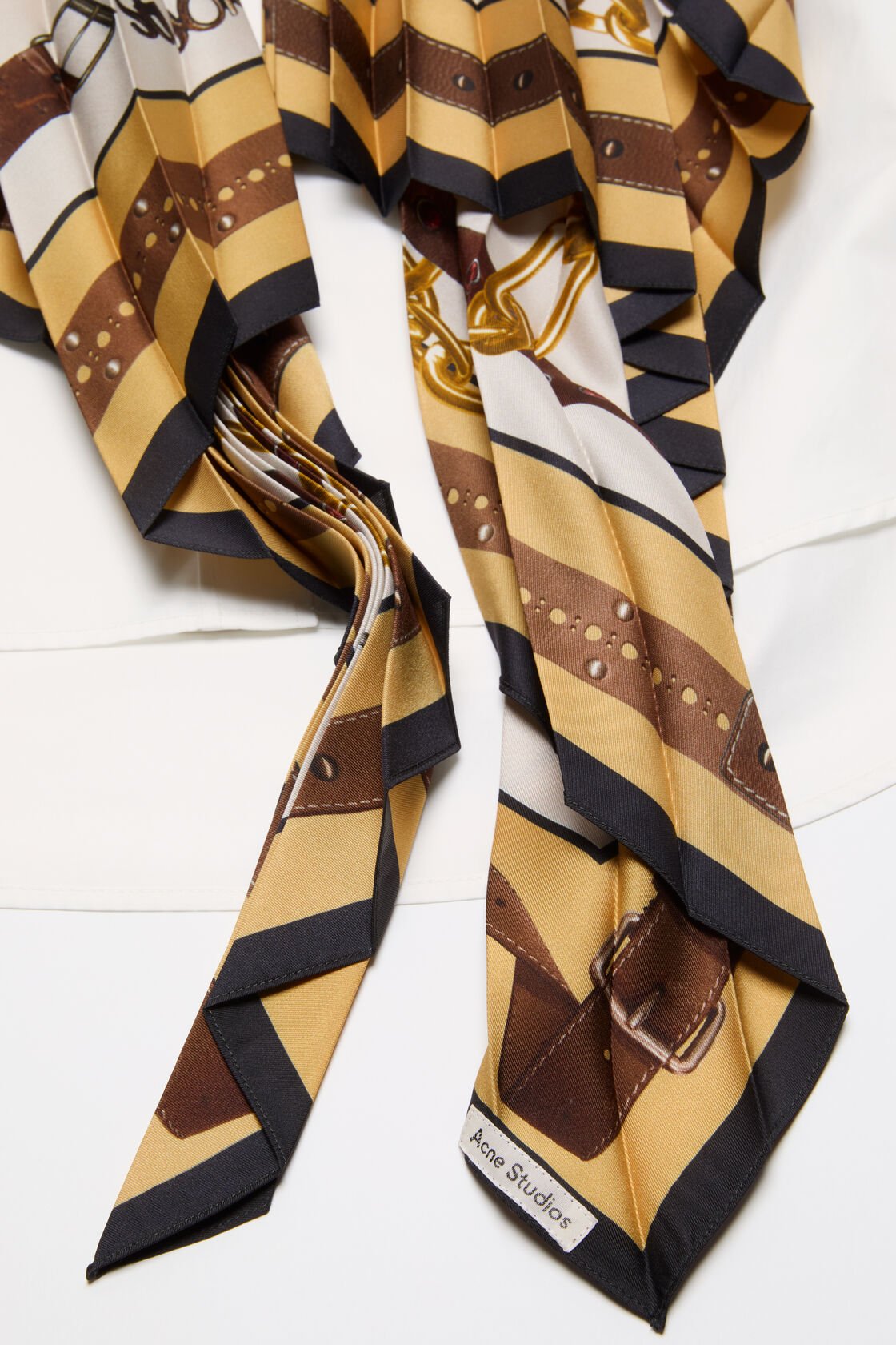 Layered shirt dress, White/gold, 2000x