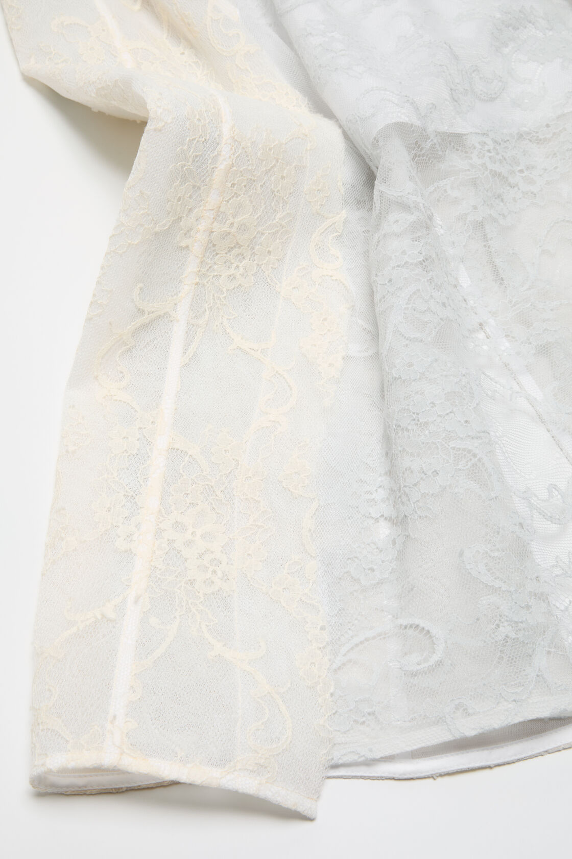 Lace corset dress, White/white, 2000x