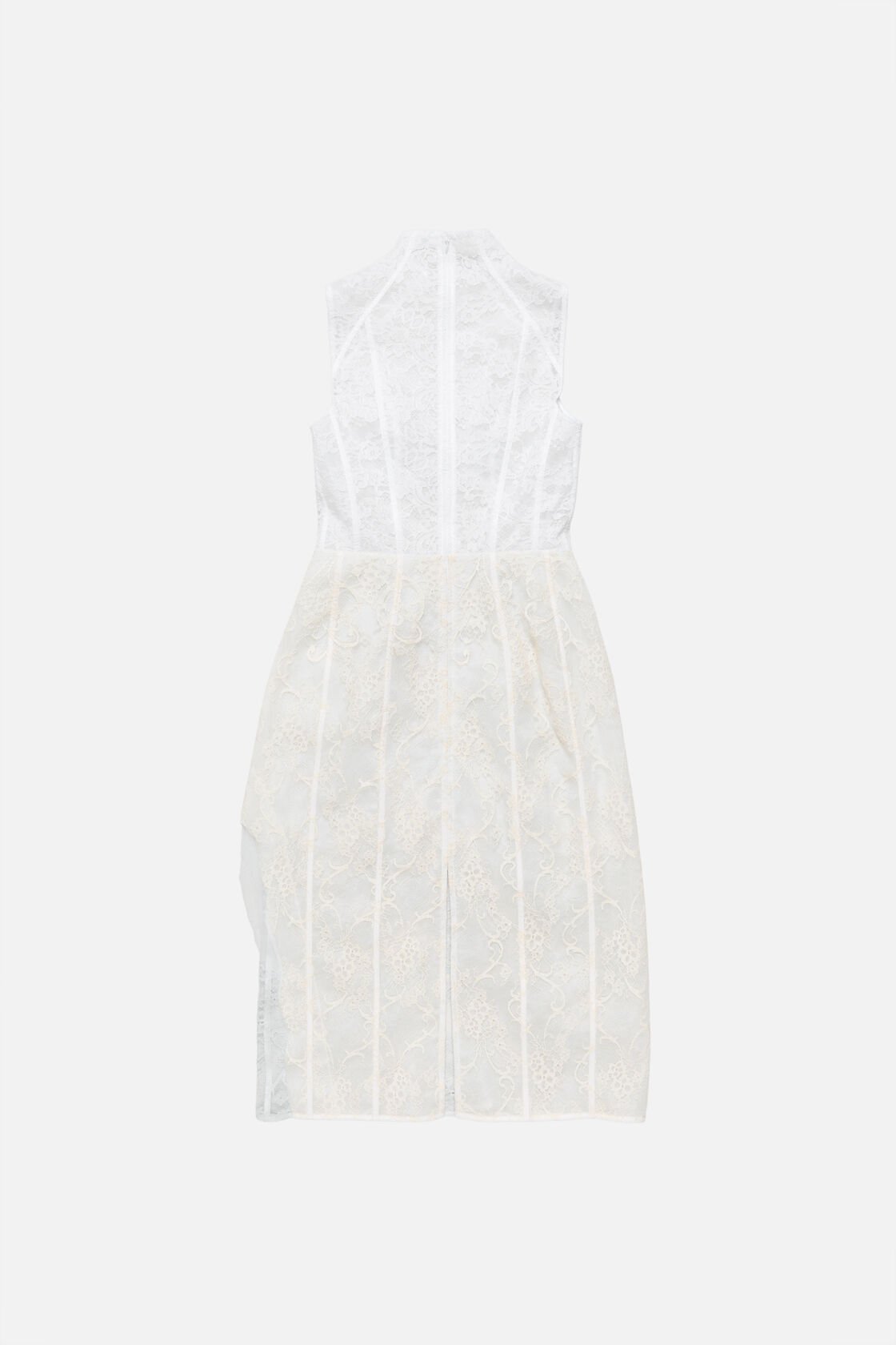 Lace corset dress, White/white, 2000x