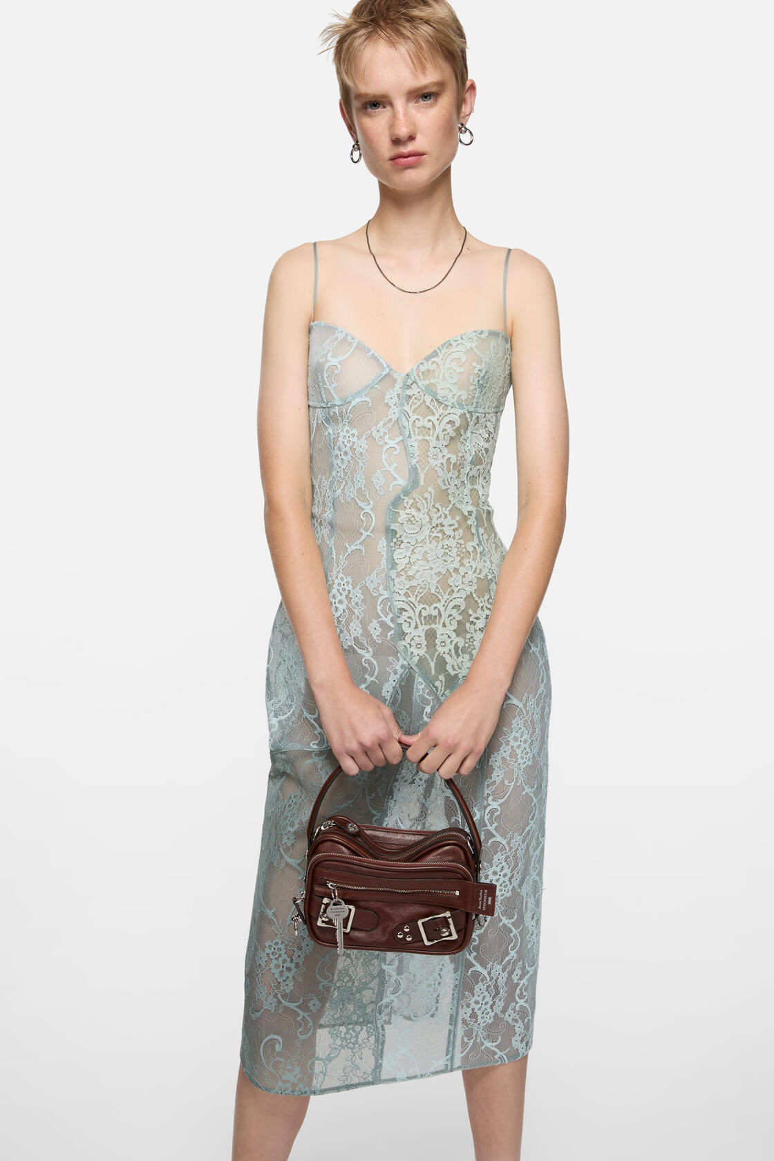 lace slip dress, Blue/blue, 2000x