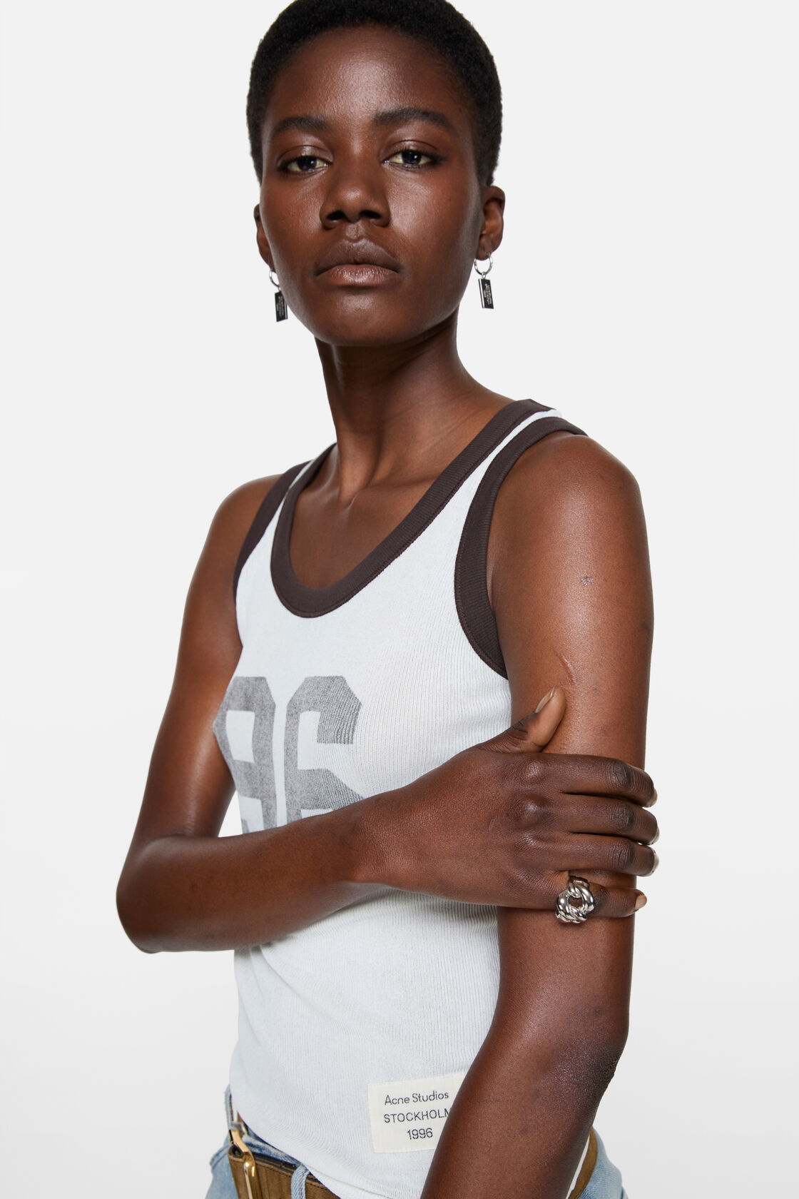 Chunky chain ring, Silver, 2000x