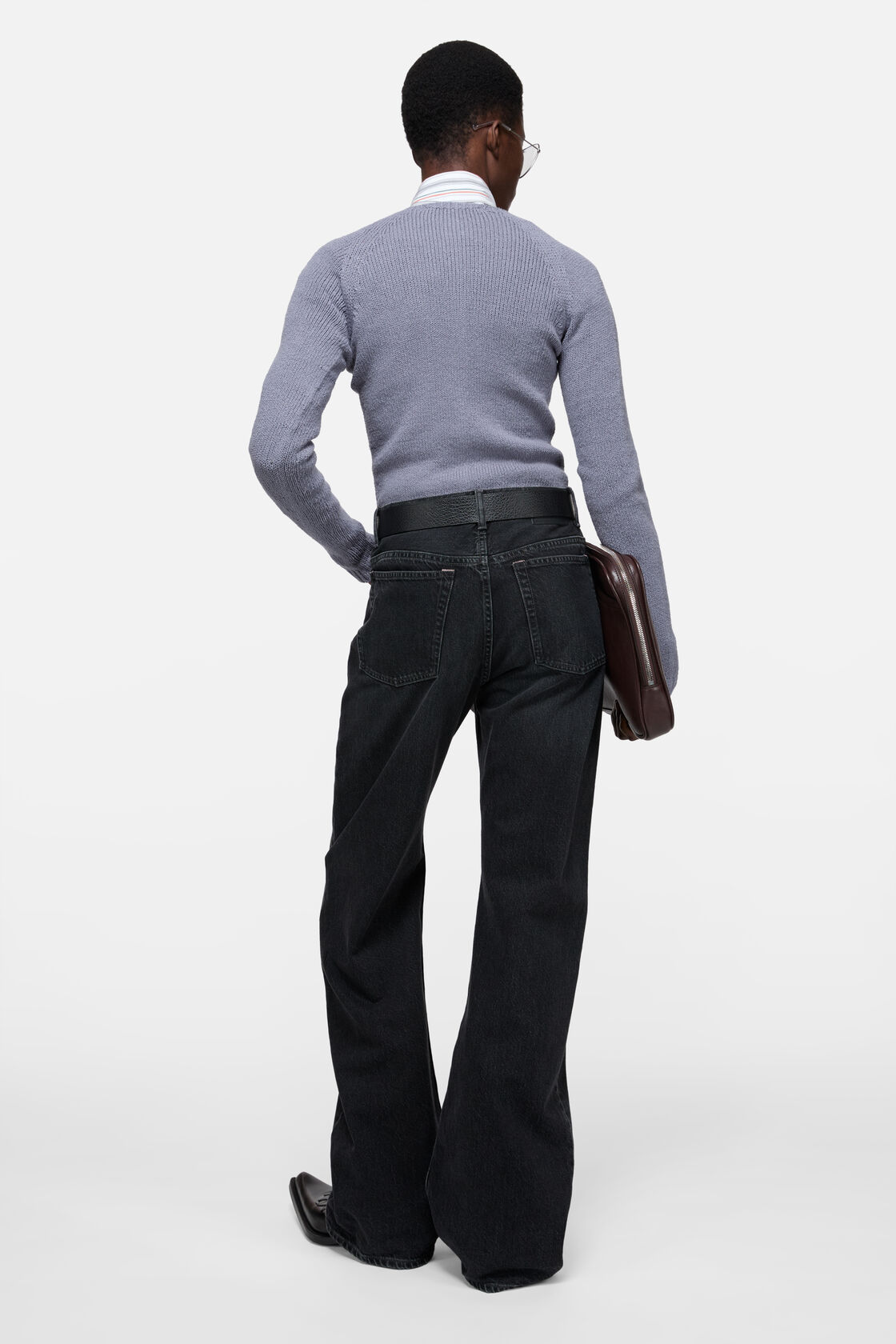 Button-up cardigan, Steel blue, 2000x