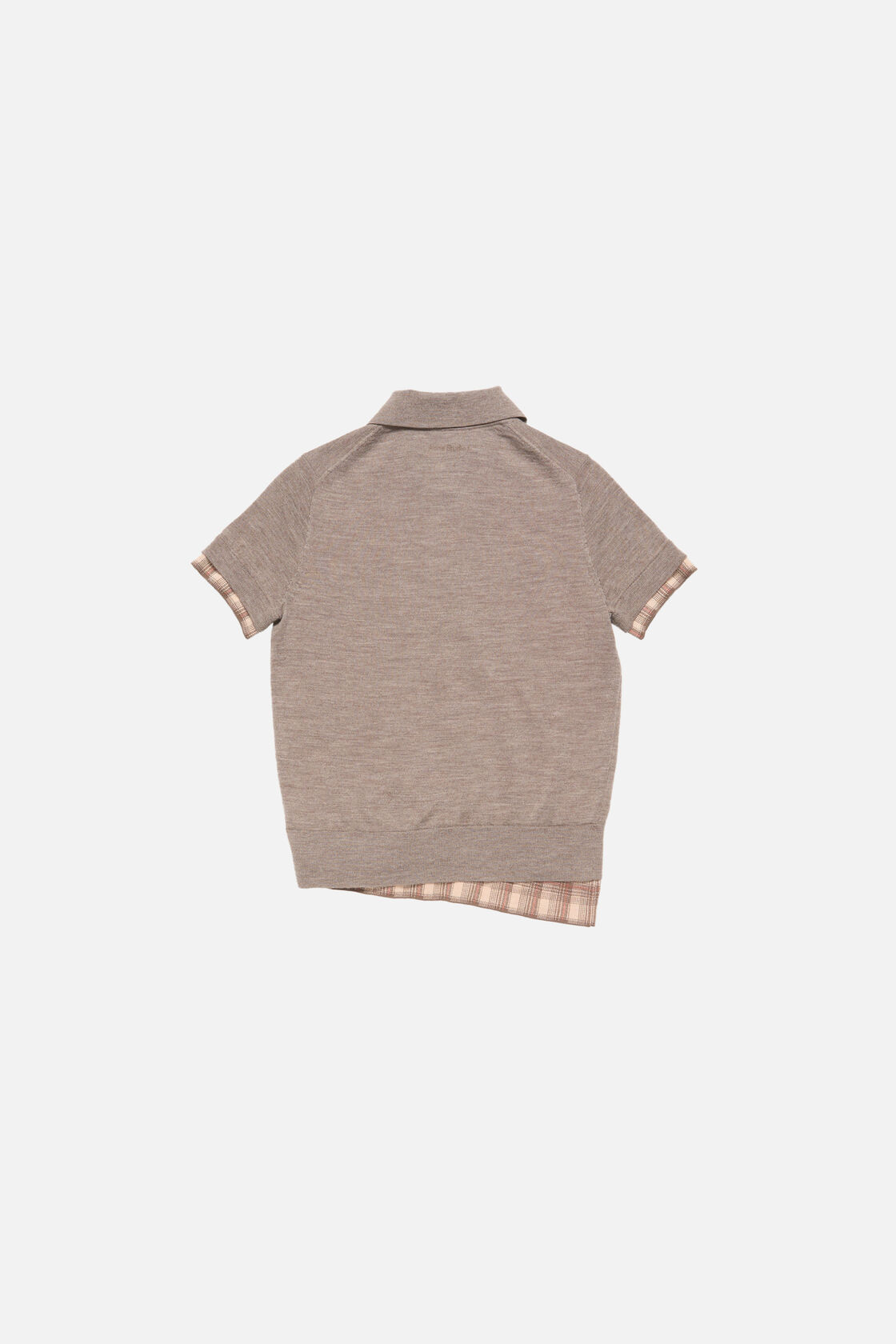 Layered wool knit, Light brown melange, 2000x