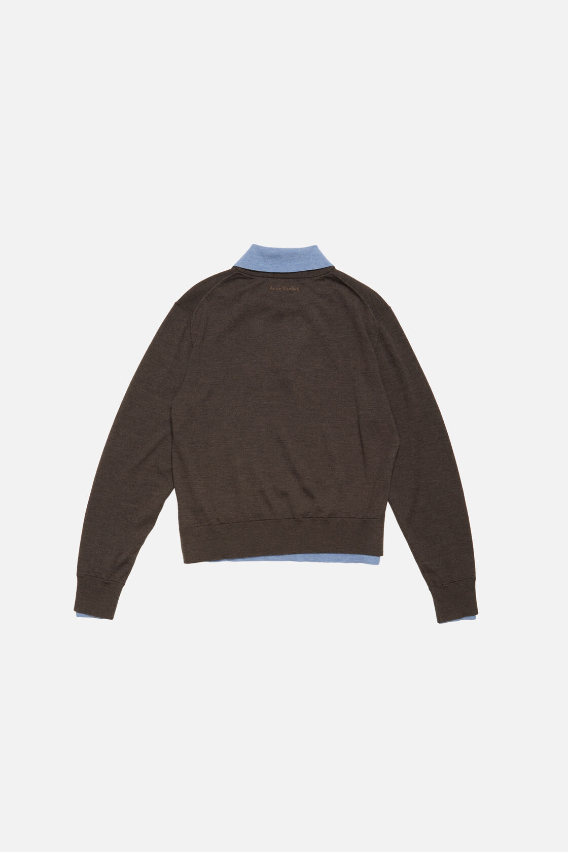 Layered wool sweater, Brown/blue, 2000x