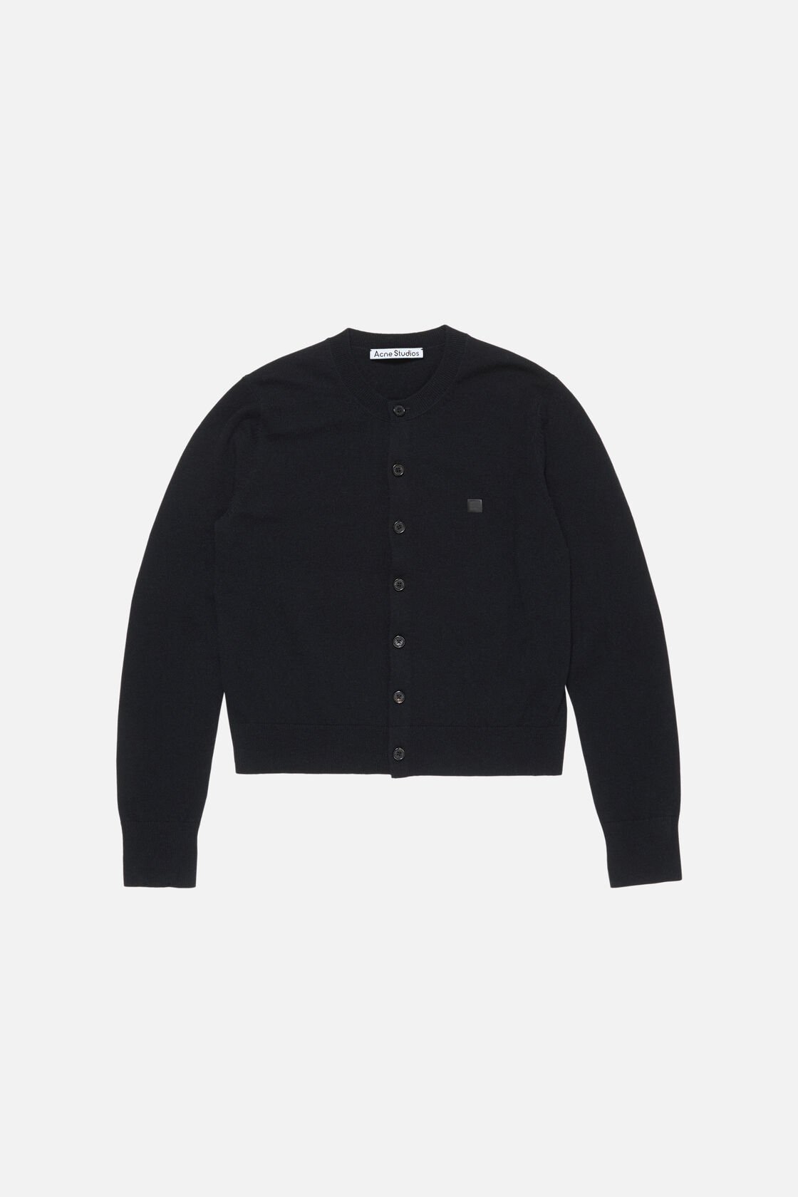Fitted cardigan - yak wool, Black, 2000x
