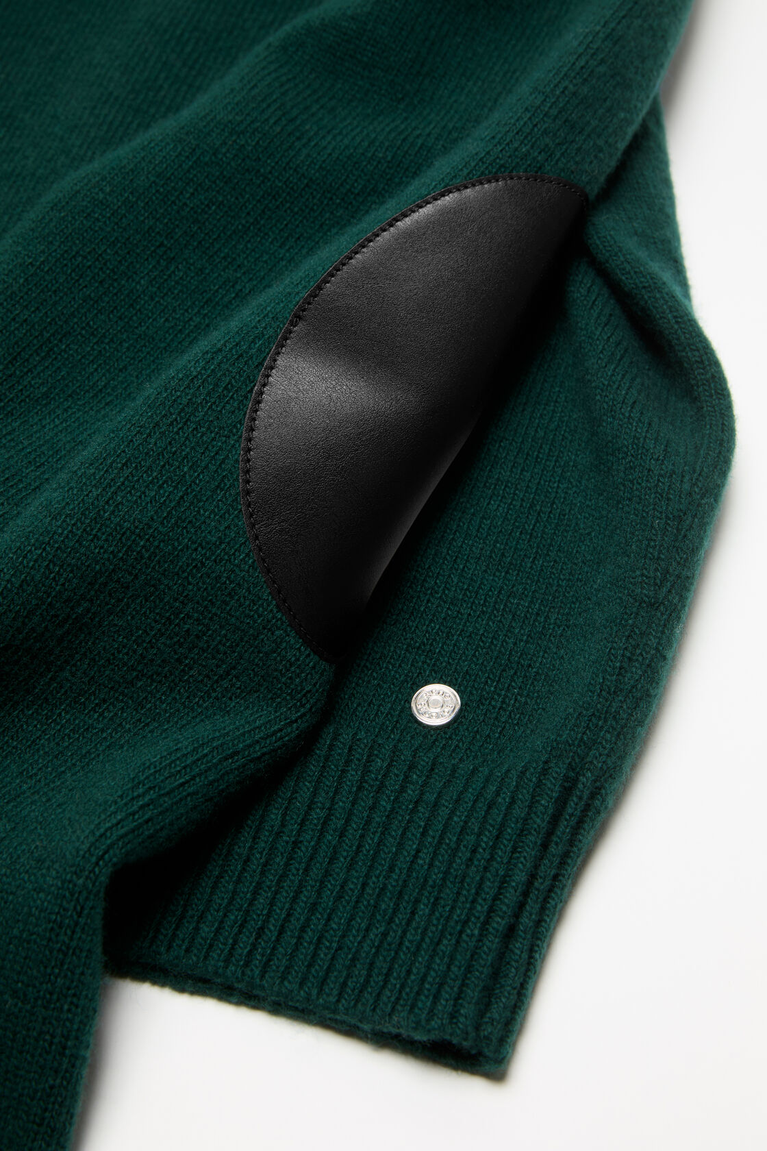 Wool sweater with cut-out, Dark green, 2000x