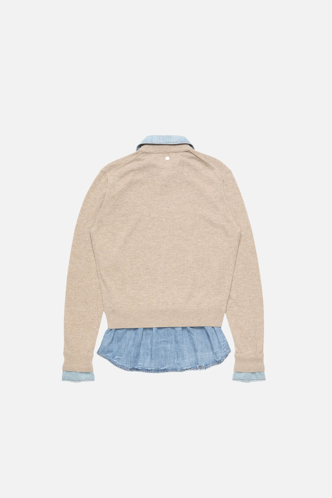 Layered wool sweater, Beige, 2000x
