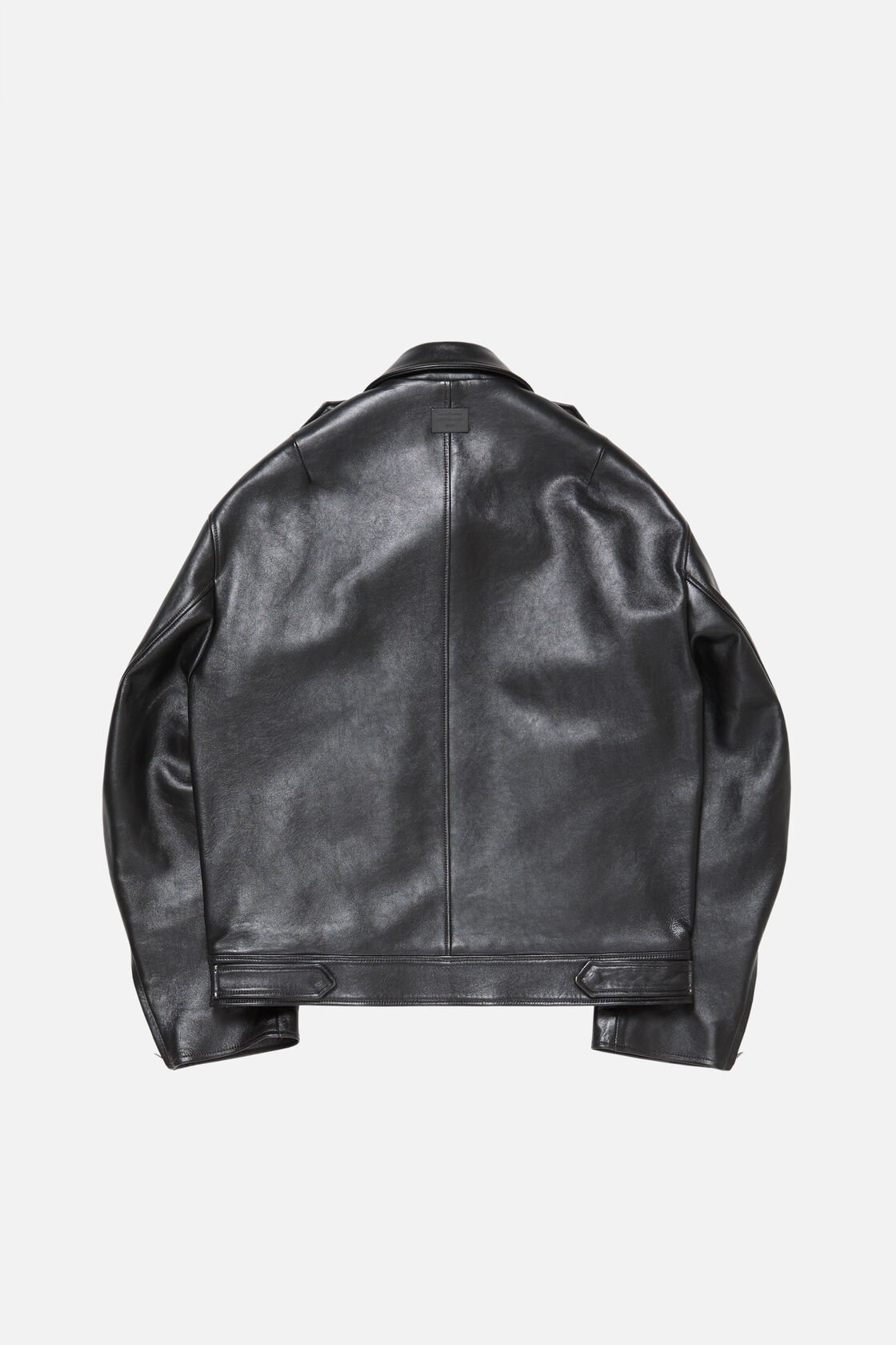 Leather biker jacket, Black, 2000x