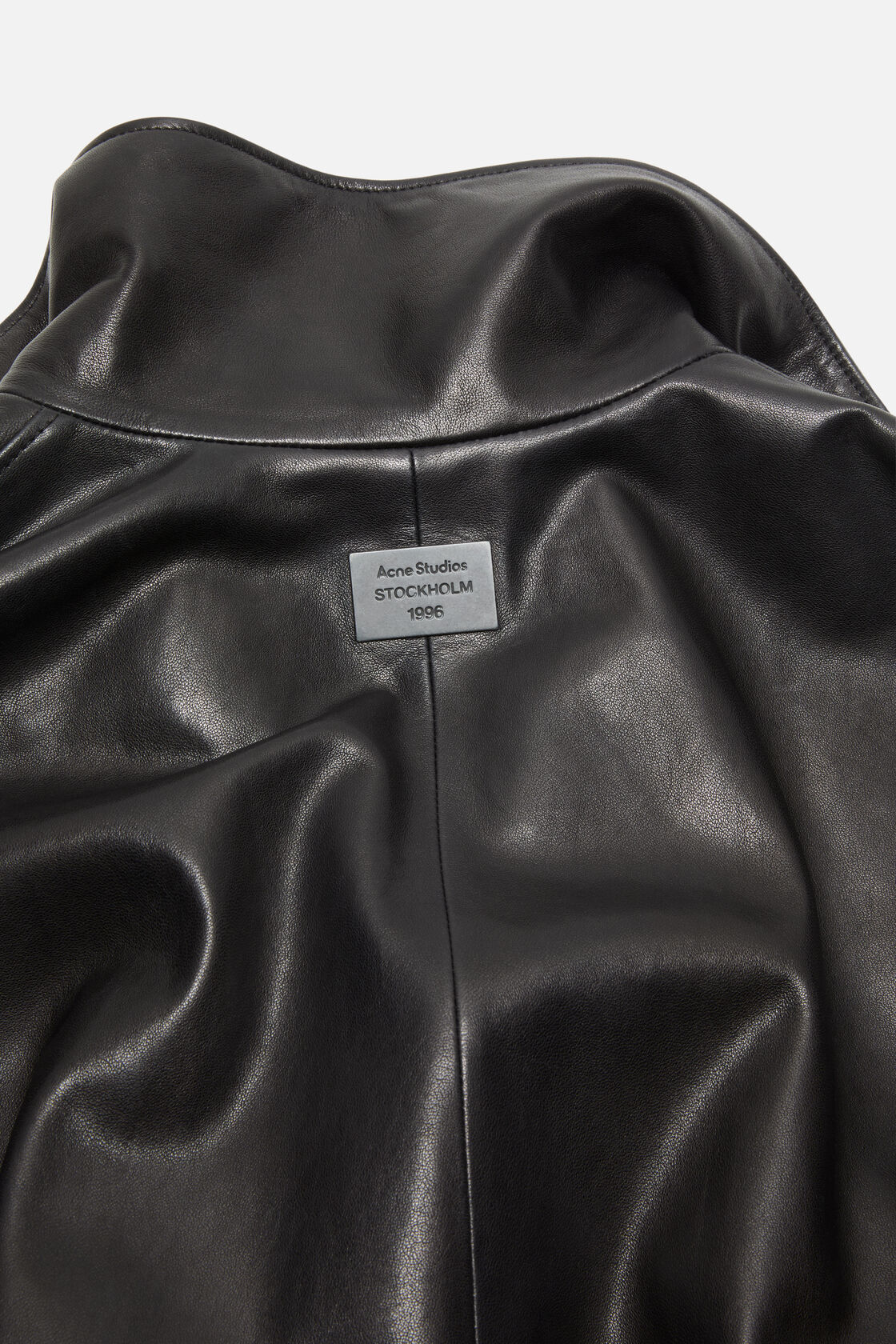 Leather blouson, Black, 2000x