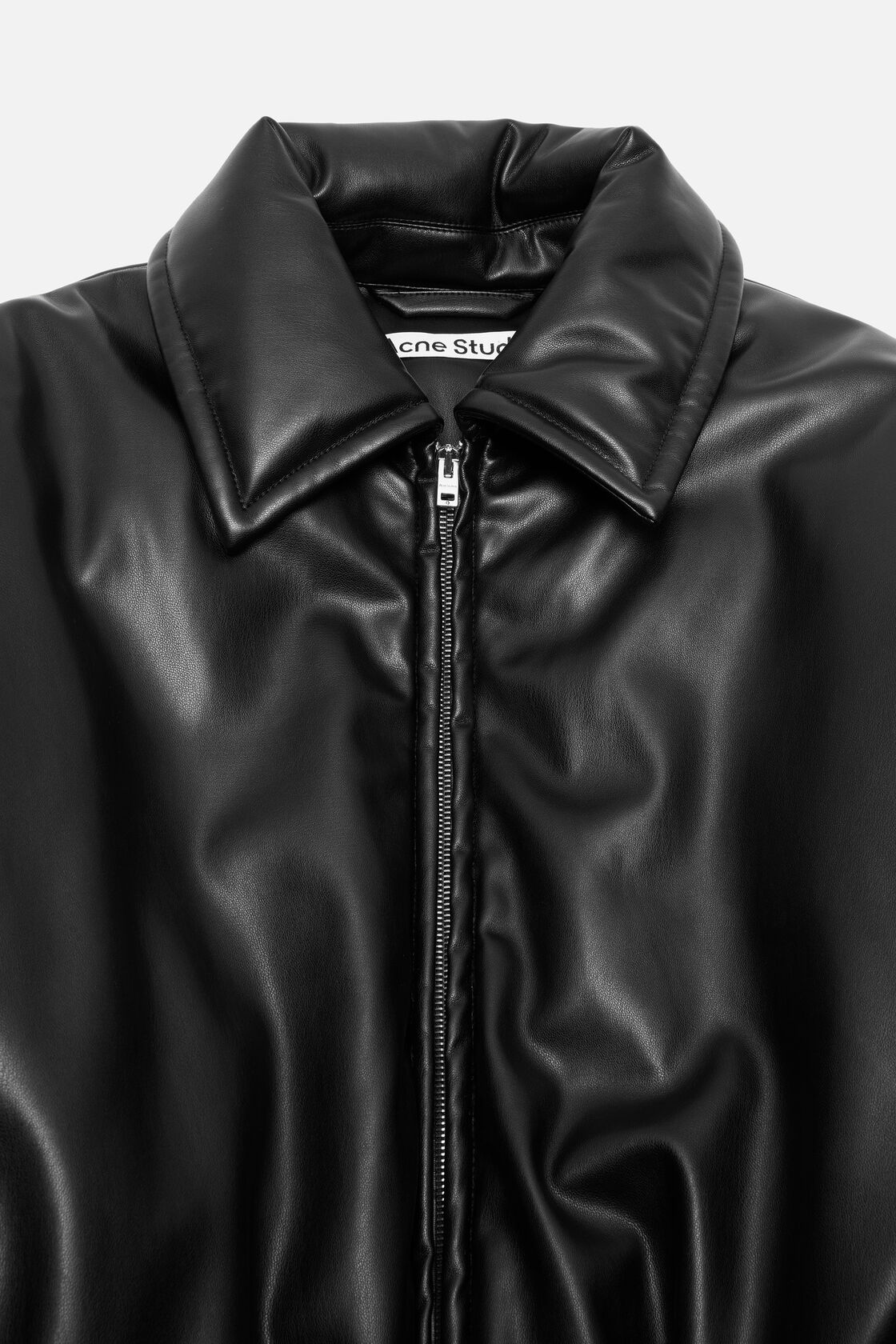 Faux leather bomber jacket, Black, 2000x