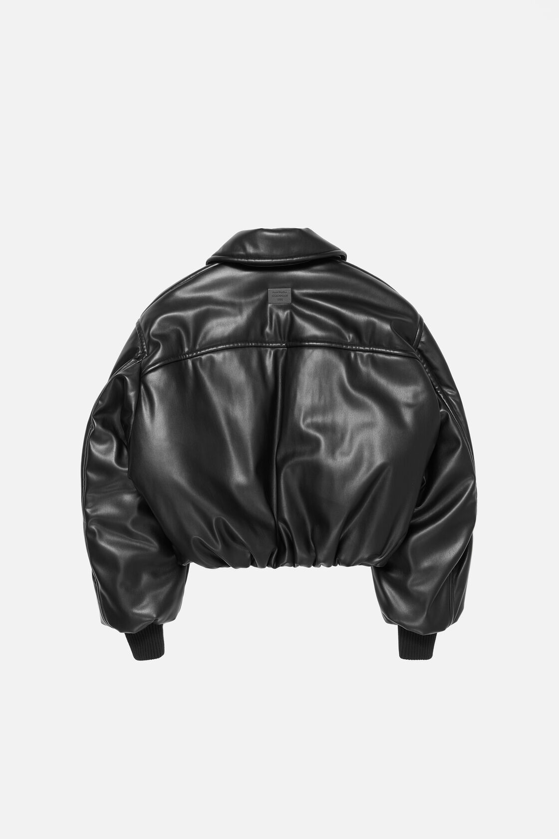 Faux leather bomber jacket, Black, 2000x
