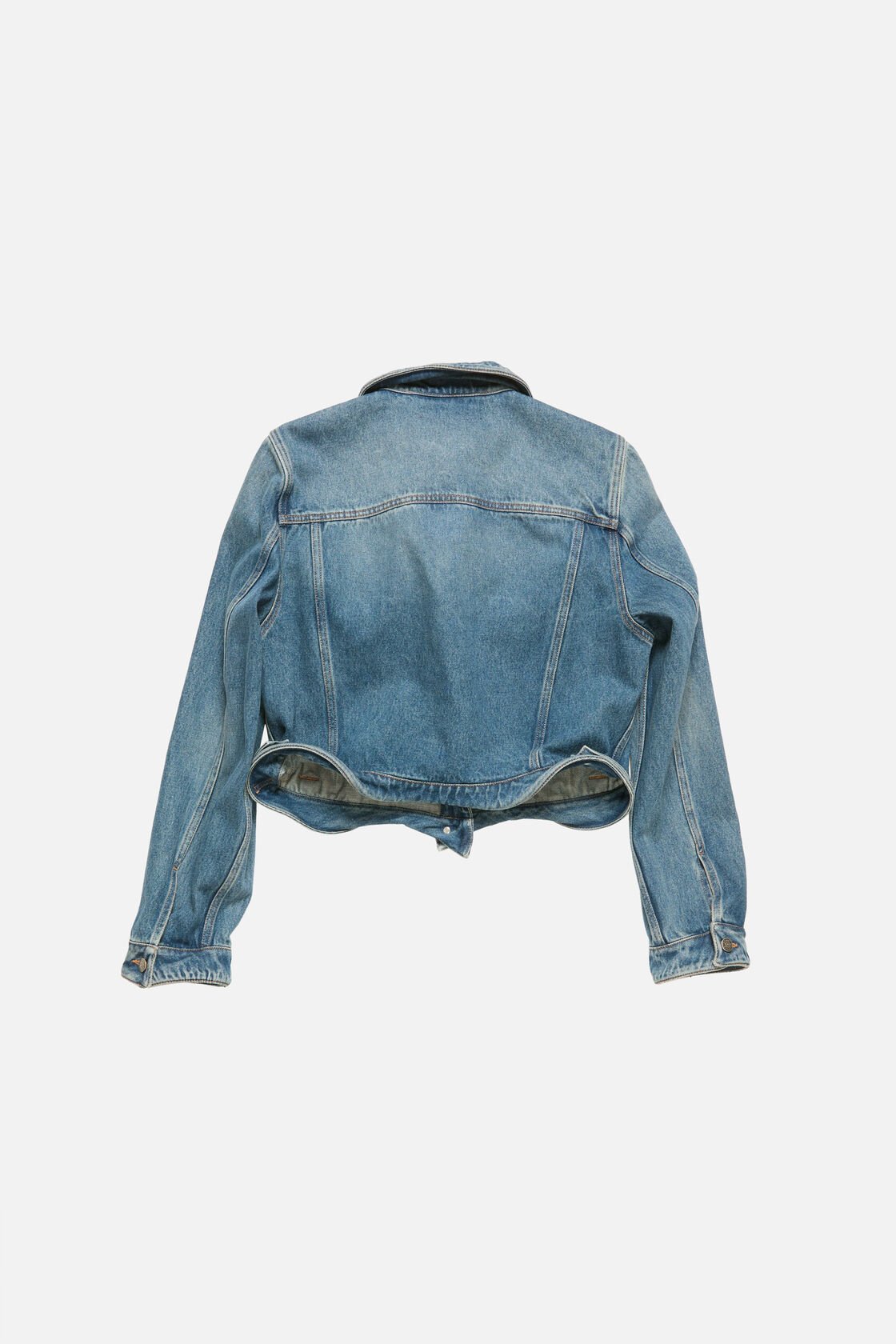 Wavy denim jacket, Mid blue, 2000x