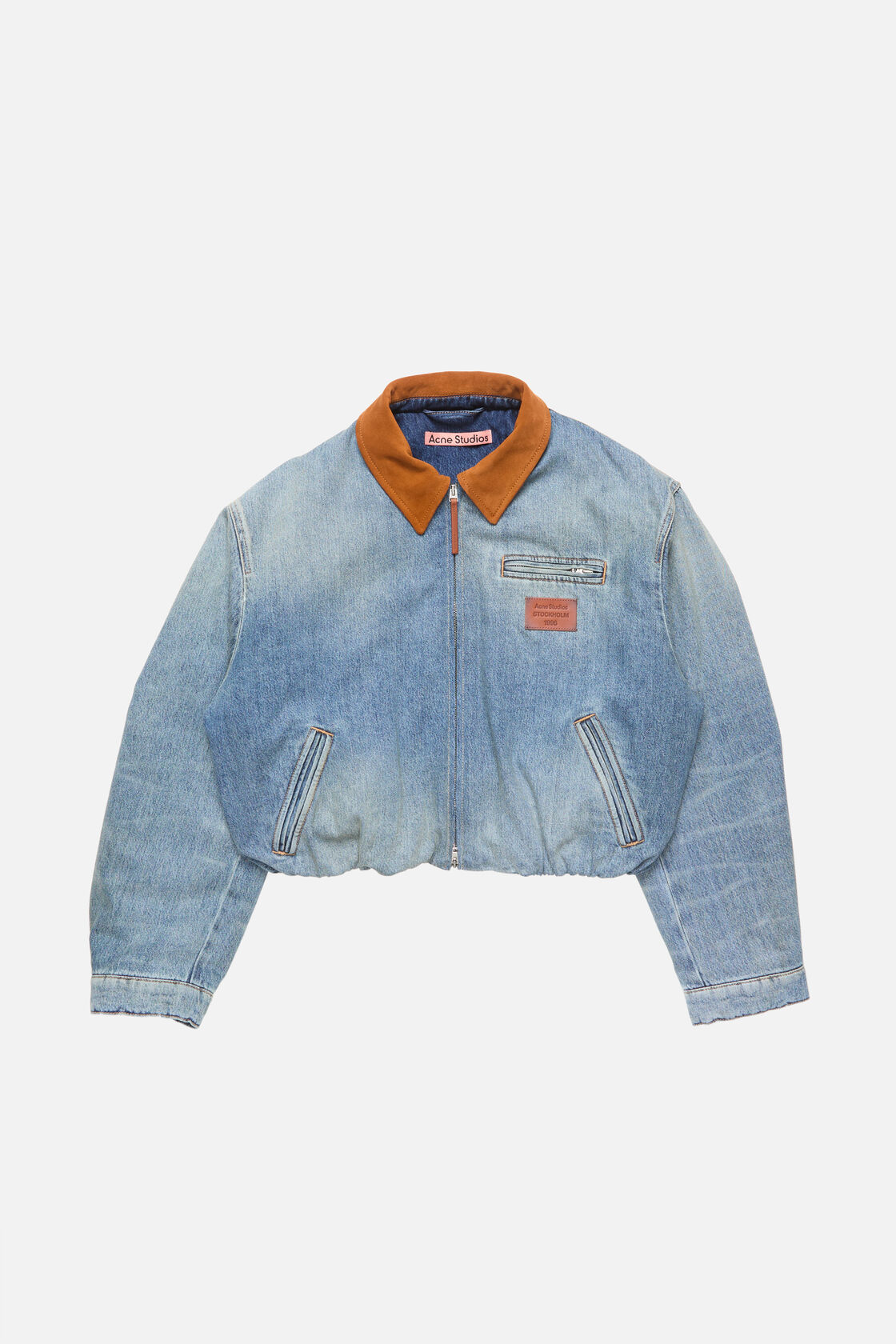 Denim bomber jacket, Mid blue, 2000x