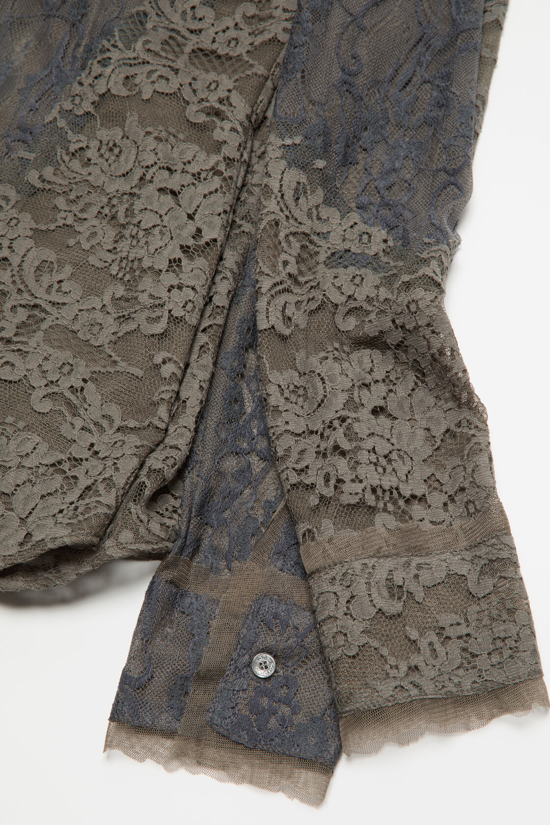 Lace corset blouse, Anthracite grey, 2000x