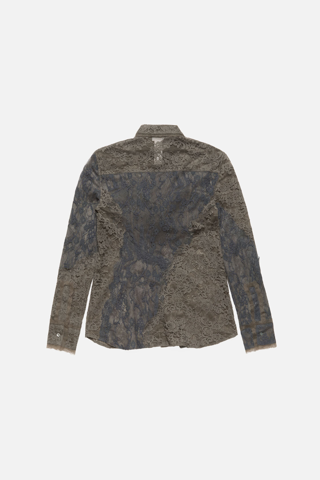 Lace corset blouse, Anthracite grey, 2000x