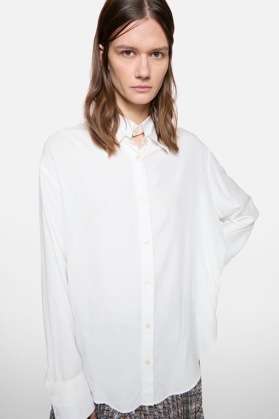 Layered button-up, White/white, 2000x