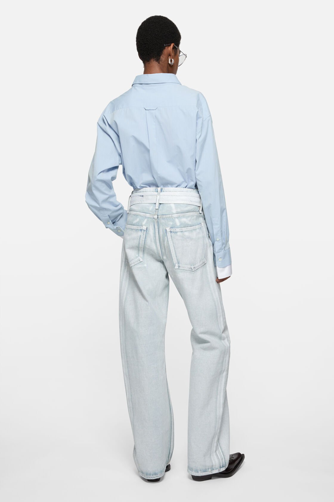 Layered button-up, Light blue/white, 2000x