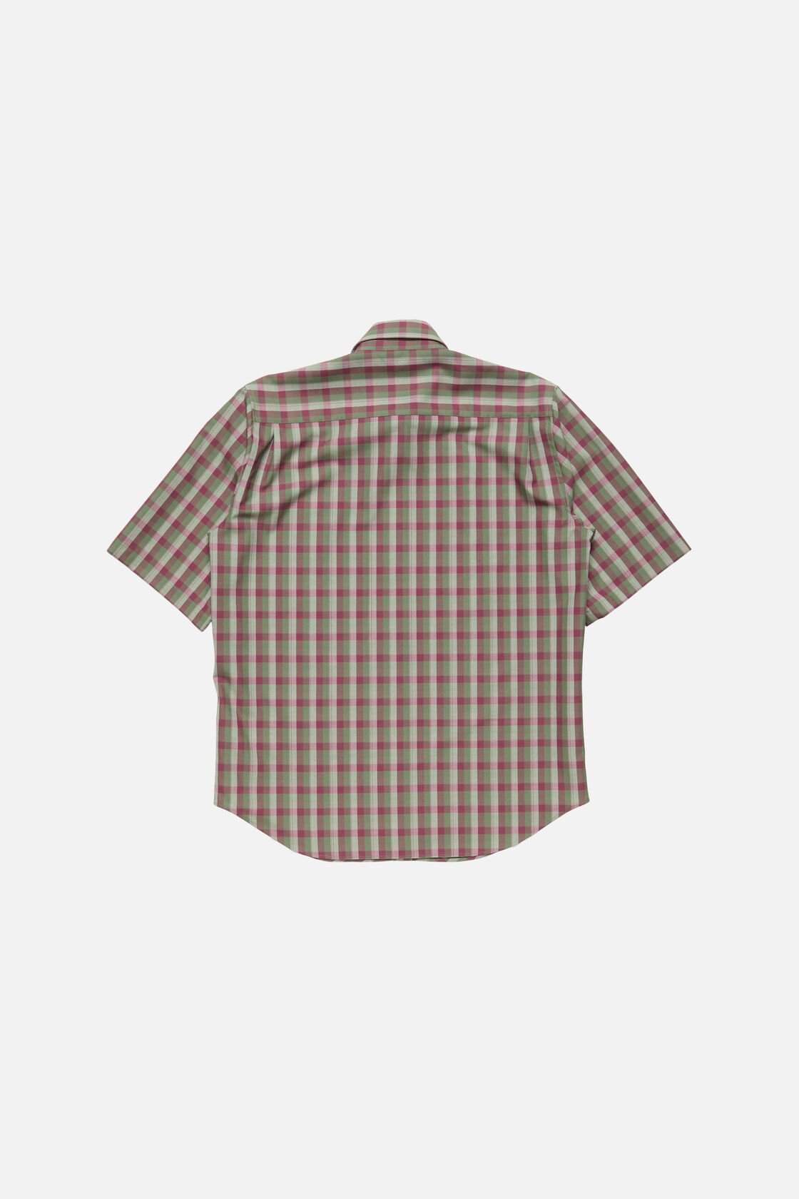 Check button-up shirt, Green/purple, 2000x
