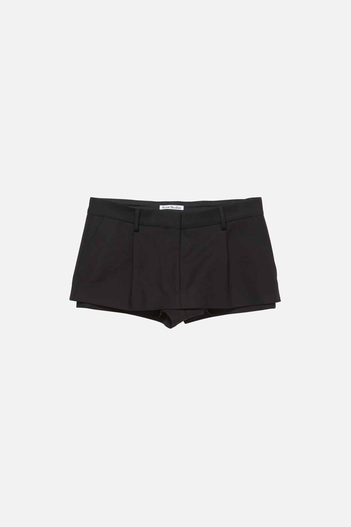 Layered miniskirt, Black, 2000x