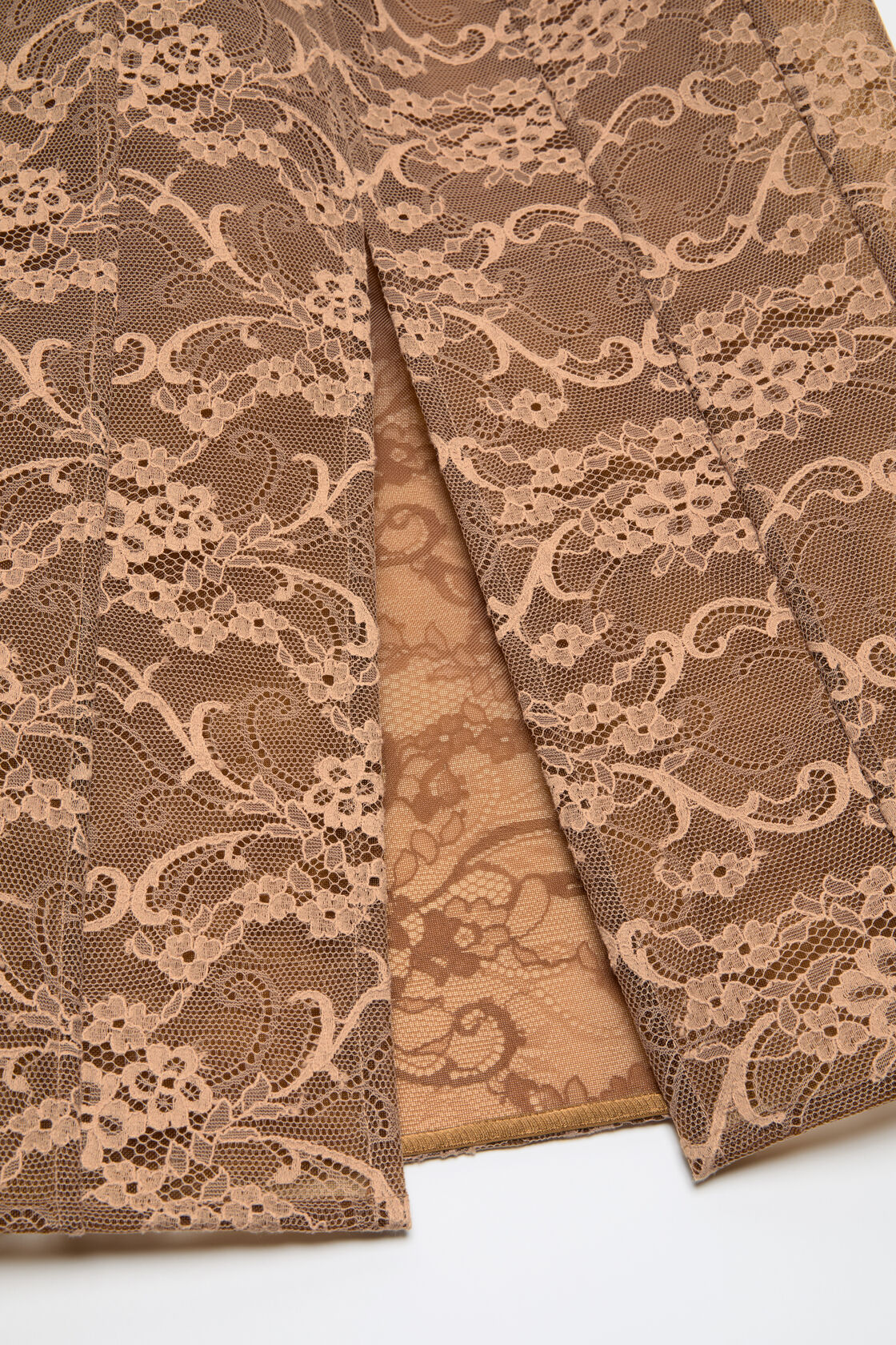 Lace midi skirt, Bronze Brown, 2000x