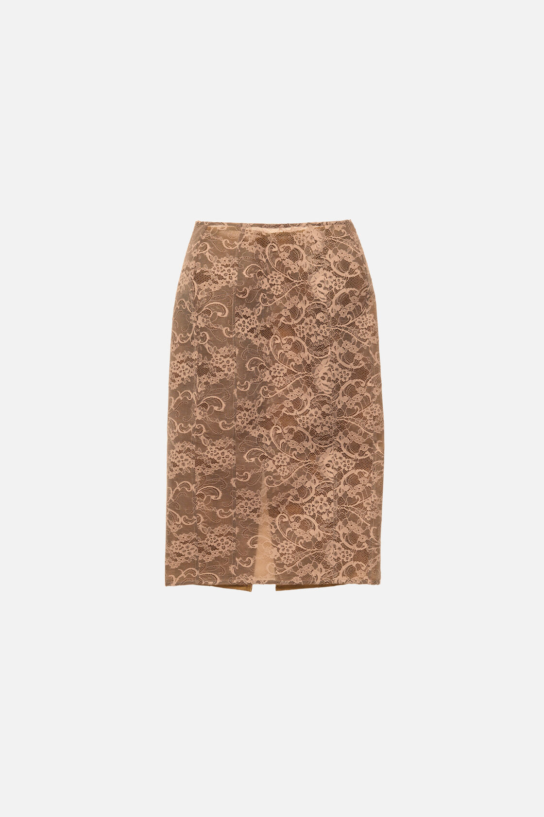 Lace midi skirt, Bronze Brown, 2000x