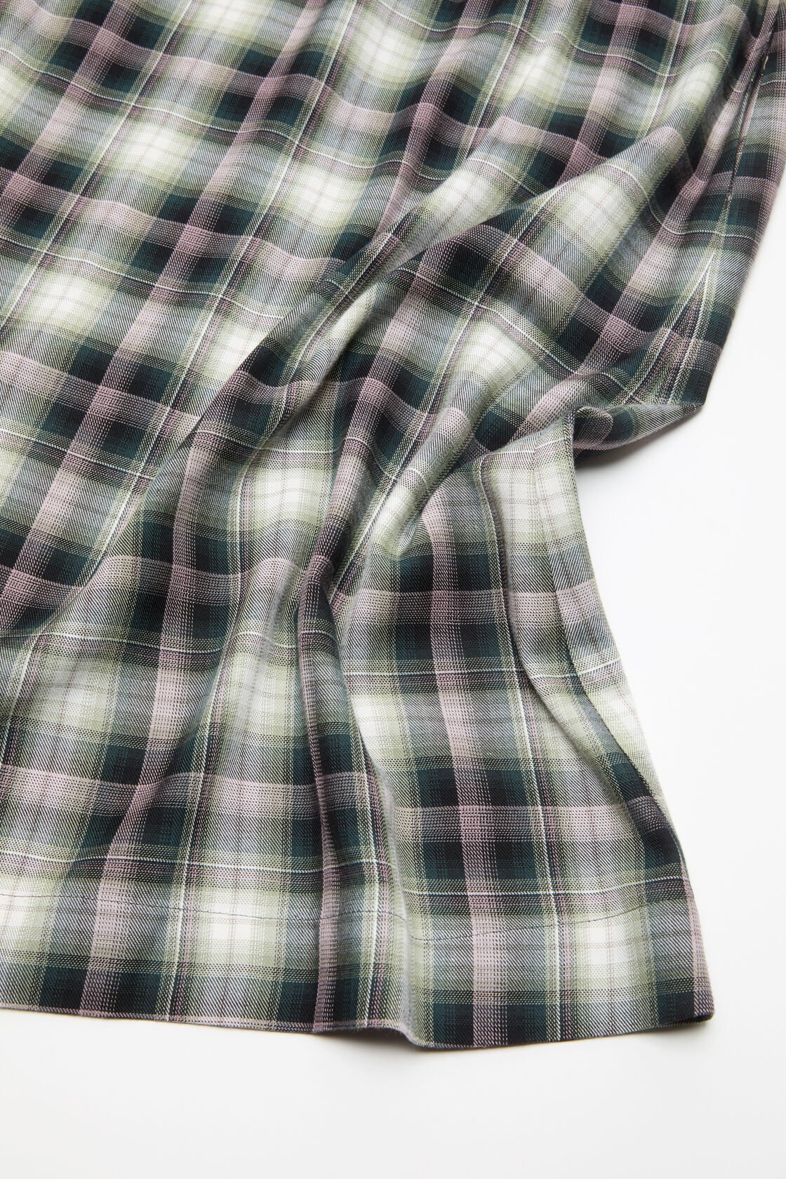 Check midi skirt, Black/green, 2000x