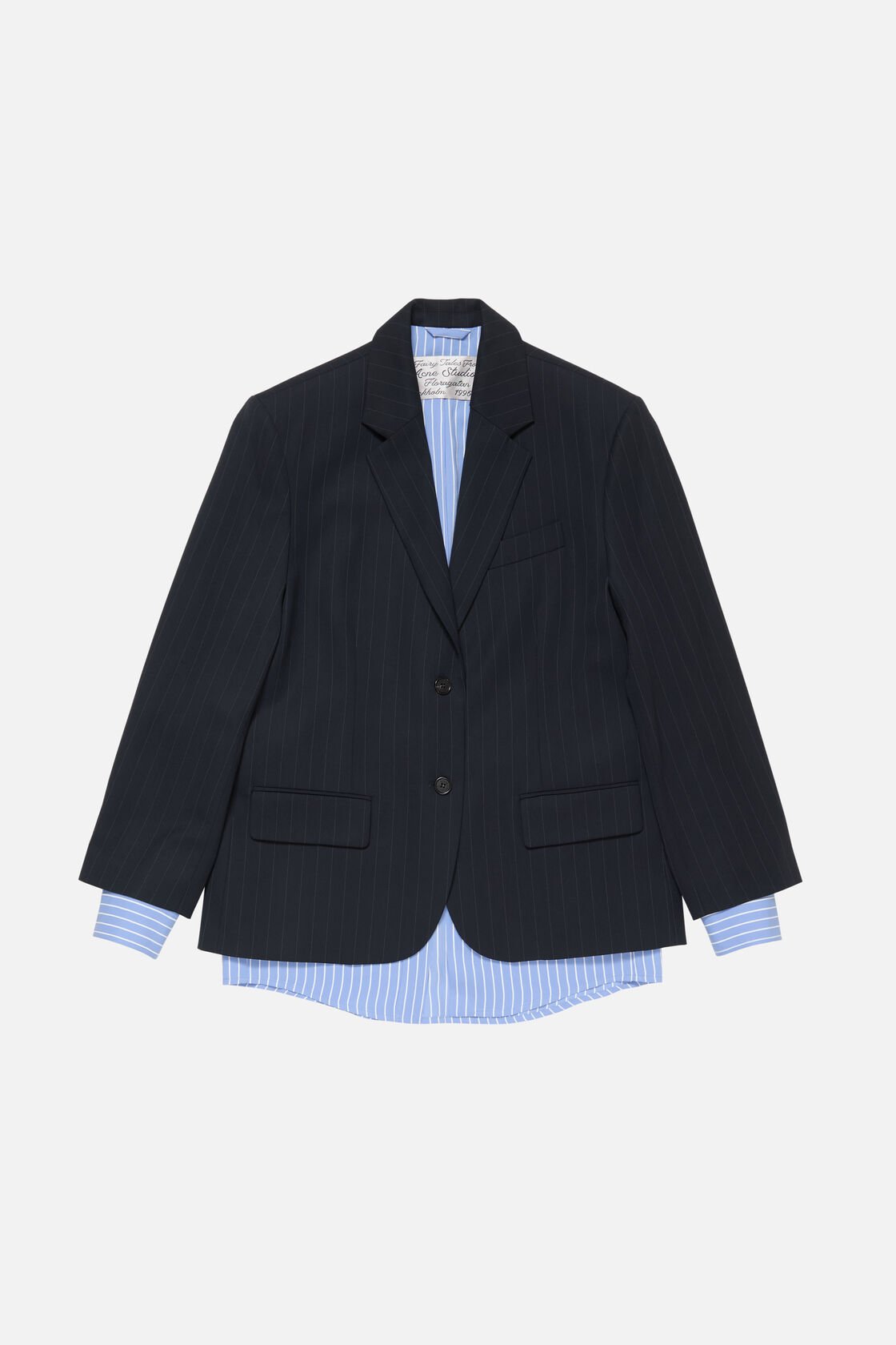 Layered suit jacket, Navy, 2000x