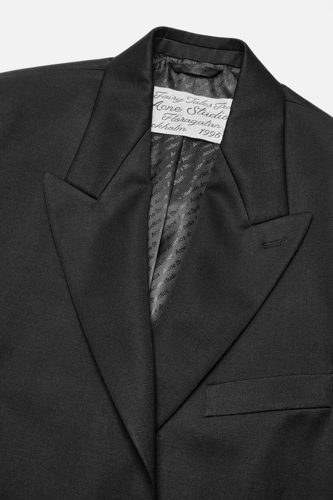 Single-breasted suit jacket, Black, 2000x