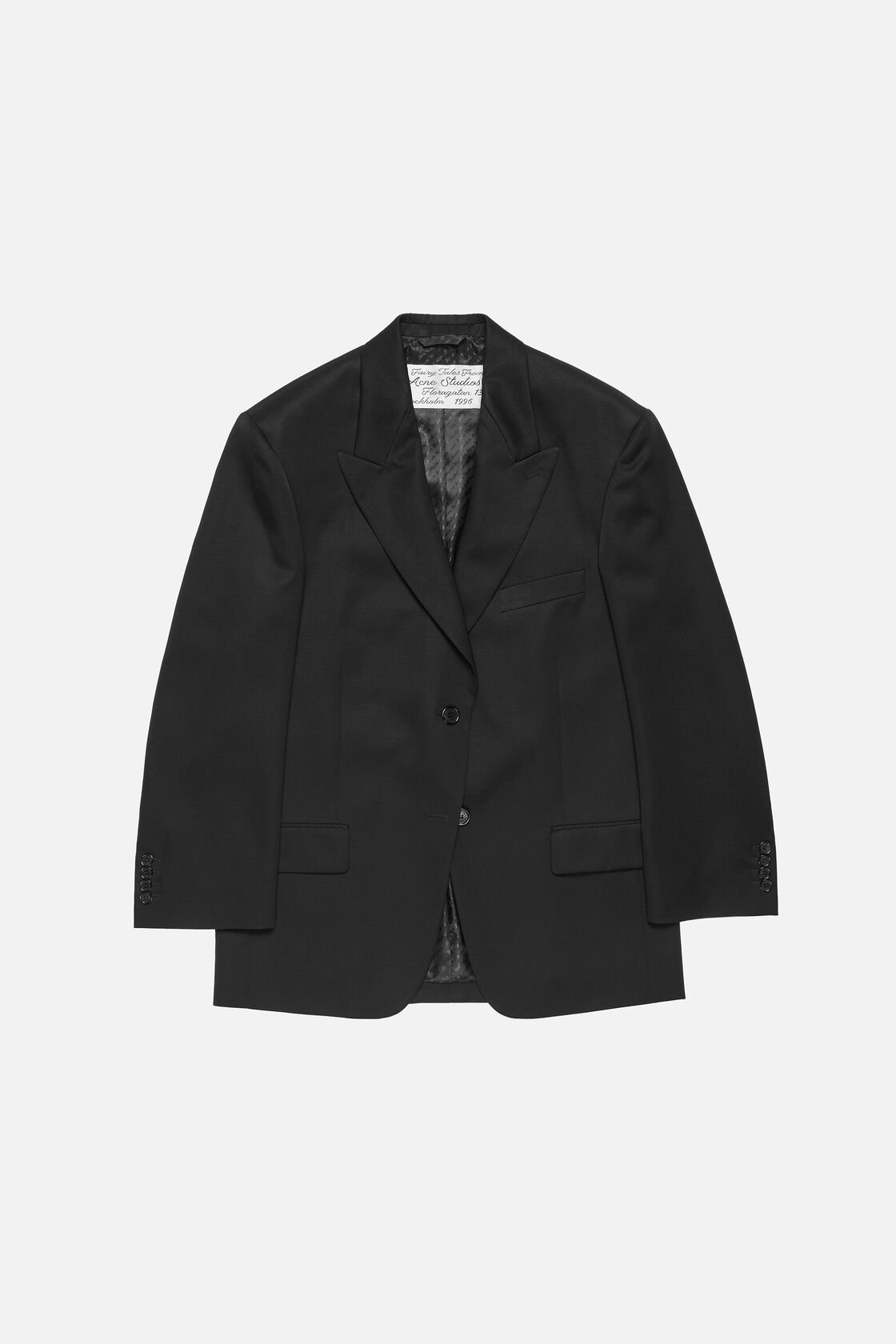 Single-breasted suit jacket, Black, 2000x