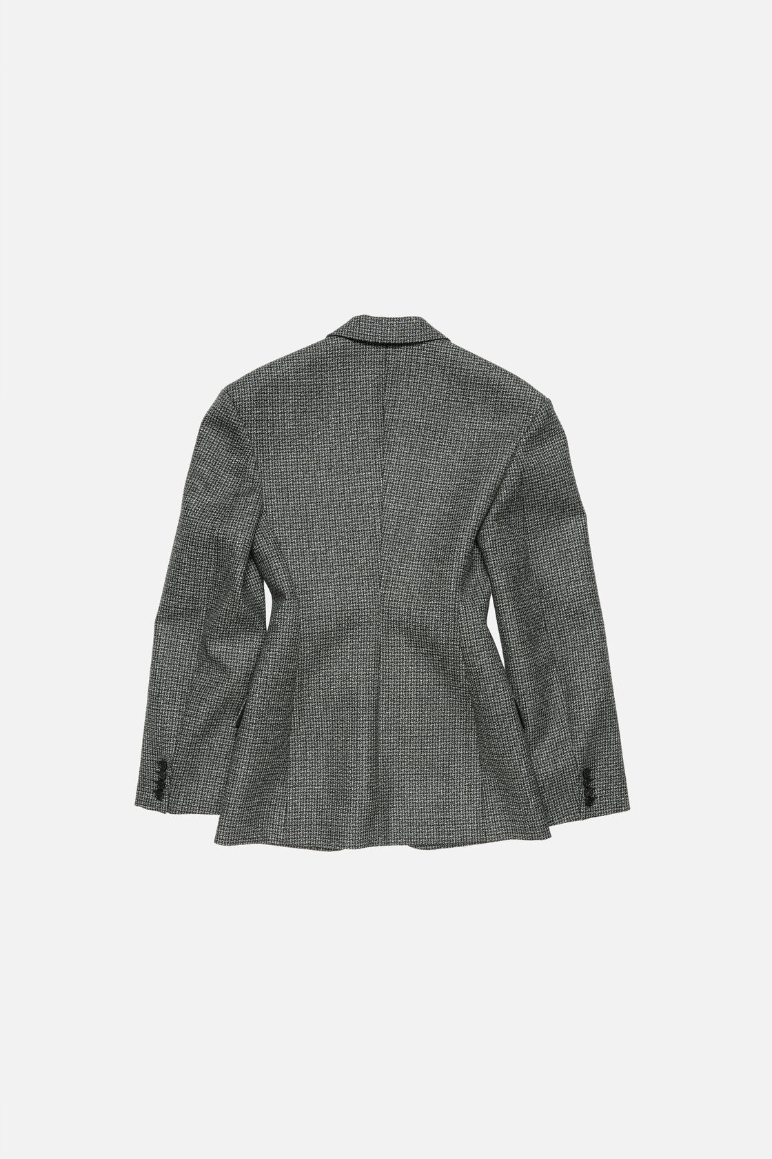 Single-breasted suit jacket, Black/white, 2000x