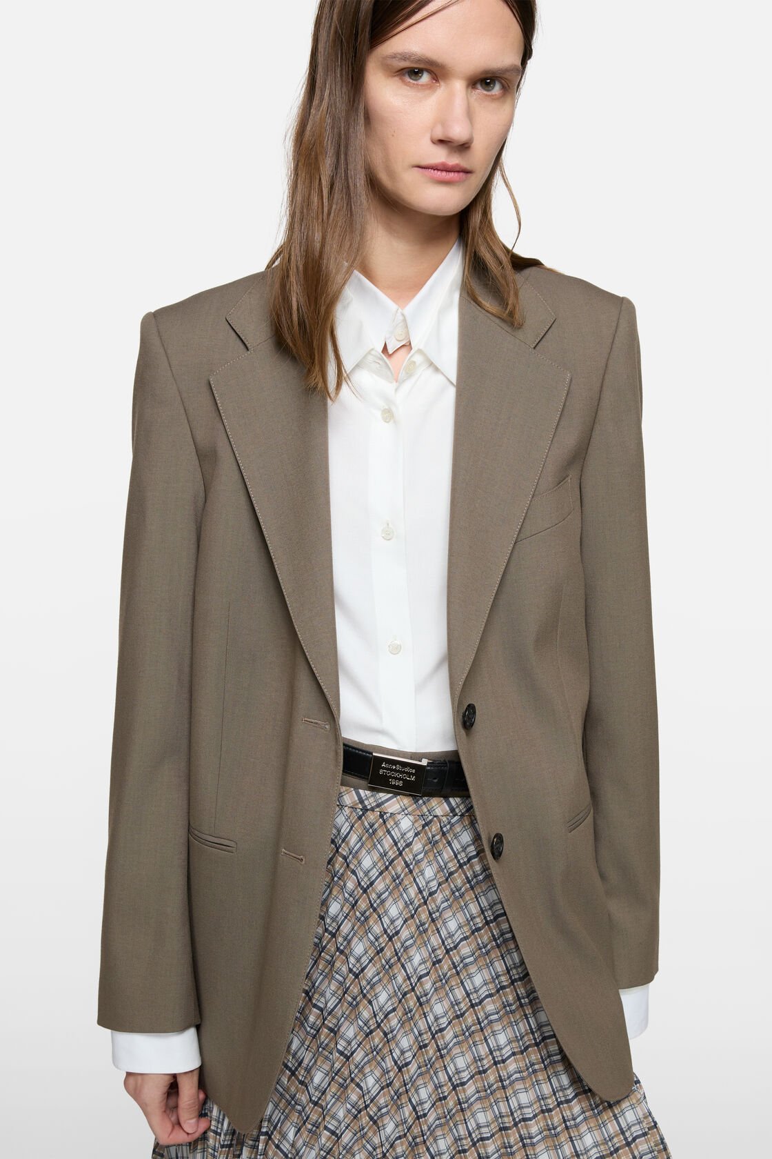 Single-breasted suit jacket, Khaki beige, 2000x