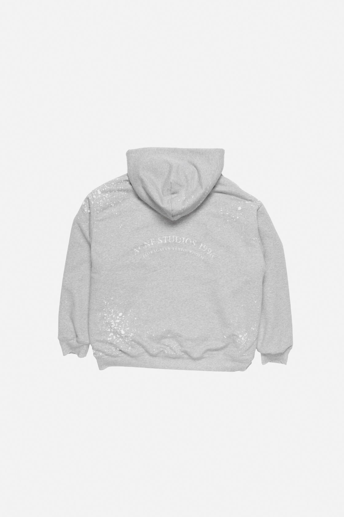 Vintage fleece logo hoodie, Grey Melange, 2000x