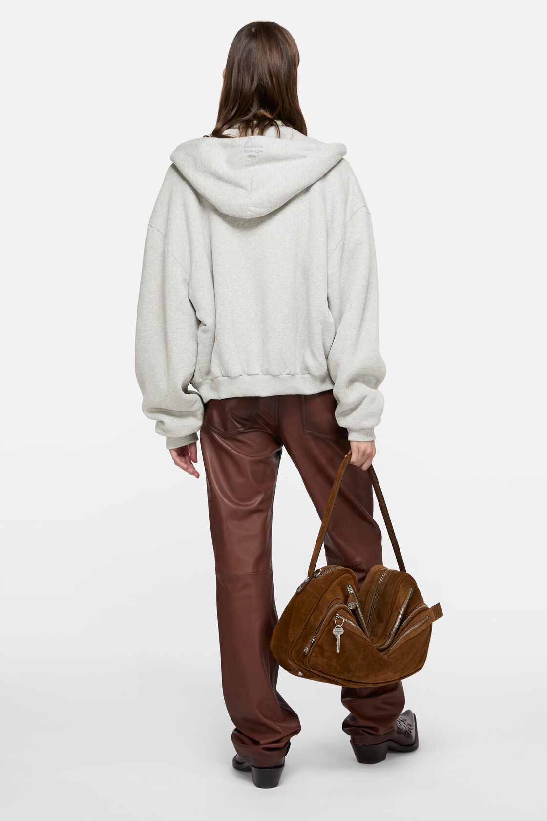 Zip-up hoodie, Grey Melange, 2000x