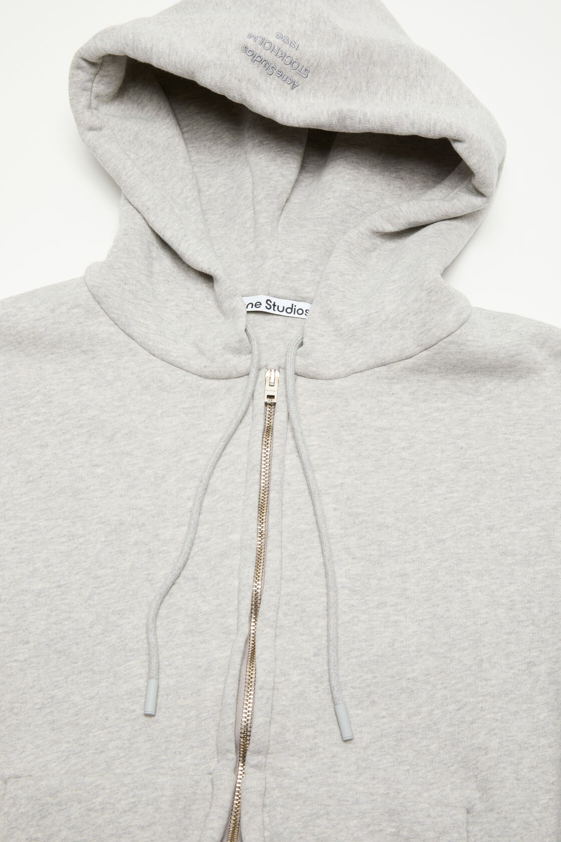 Zip-up hoodie, Grey Melange, 2000x