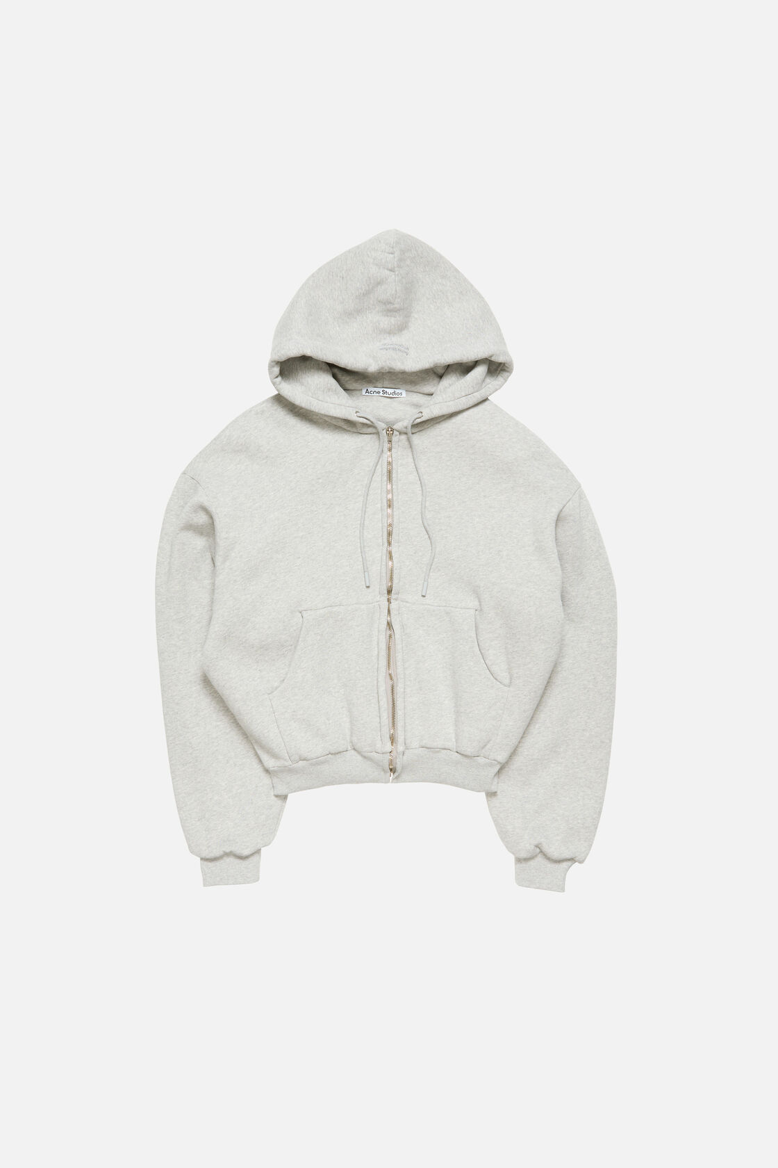 Zip-up hoodie, Grey Melange, 2000x