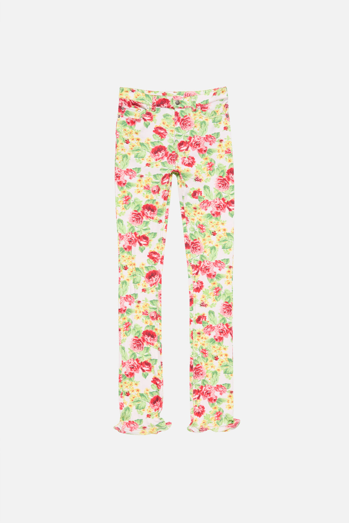 Printed casual trousers, Pink/multi, 2000x