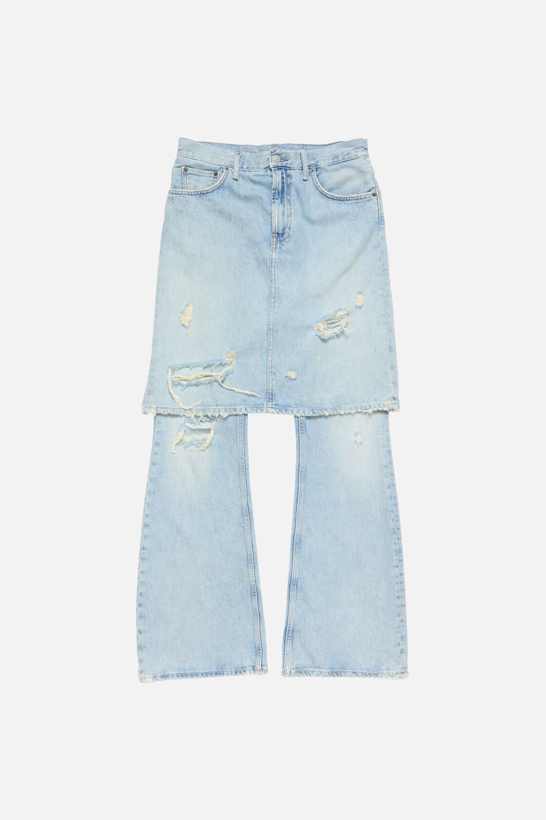 Layered denim trousers, Light blue, 2000x