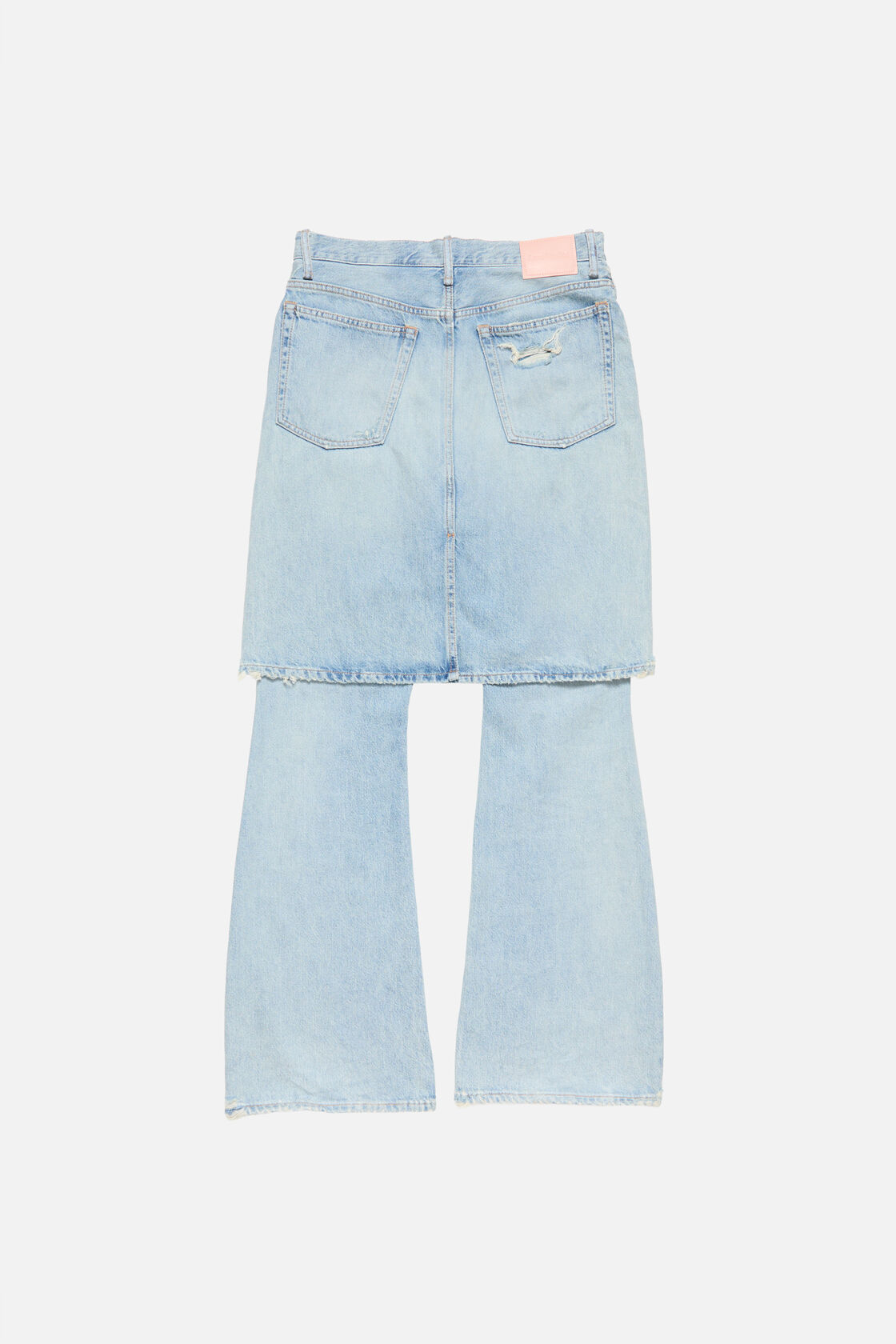 Layered denim trousers, Light blue, 2000x