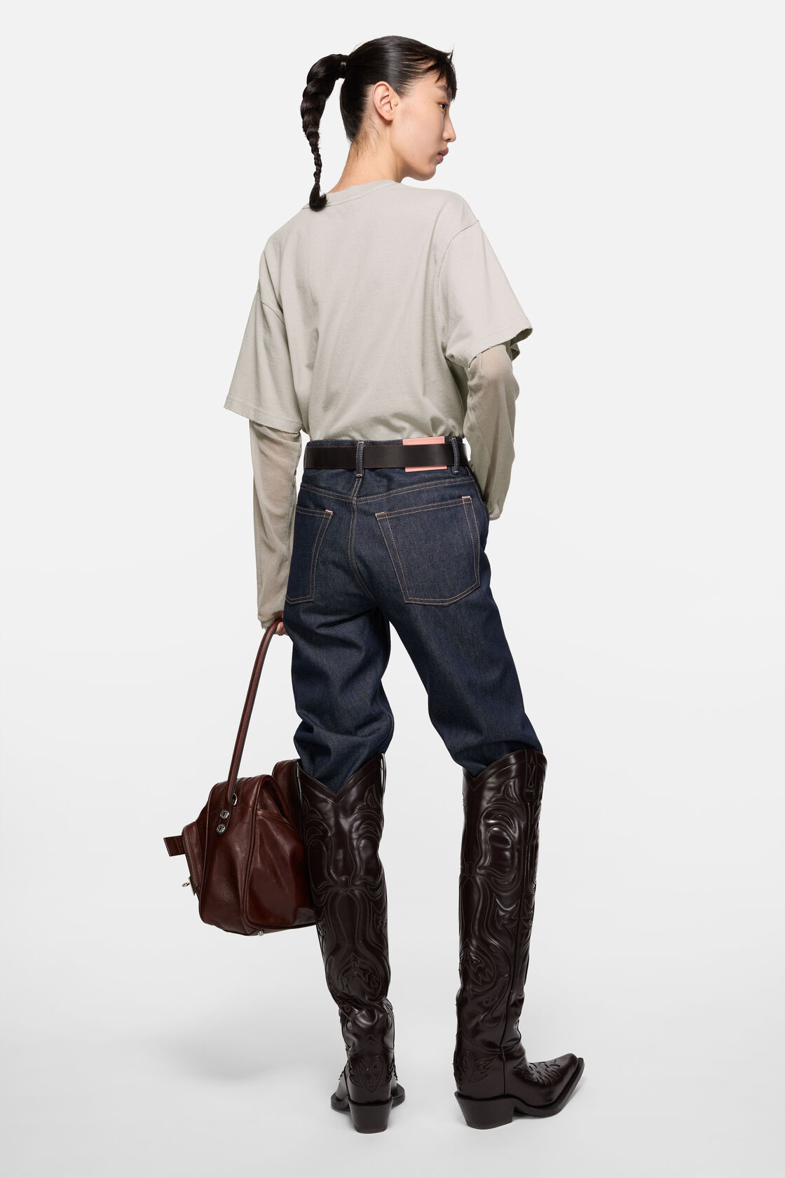 Layered graphic t-shirt, Light grey, 2000x