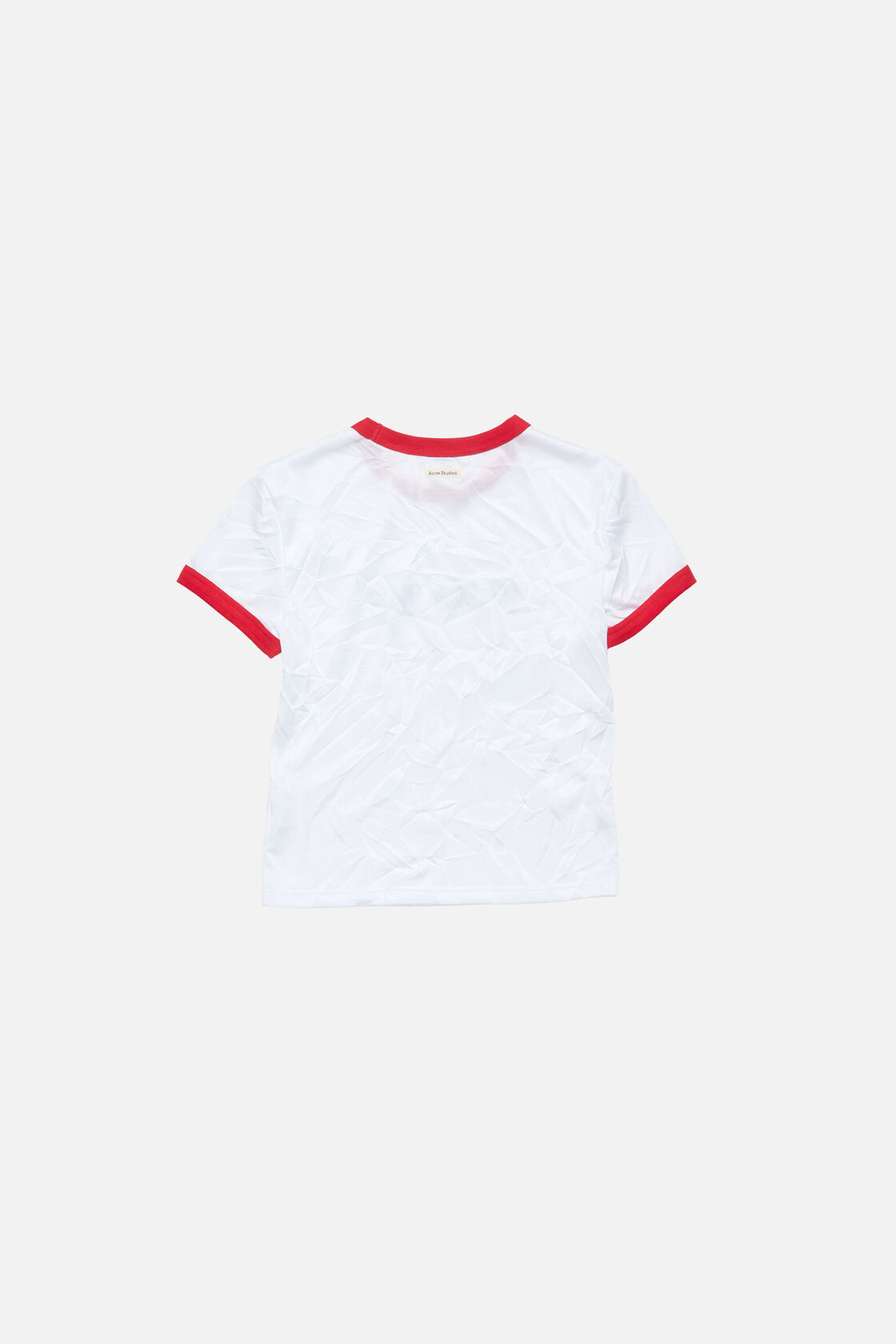 Crinkled logo t-shirt, White/red, 2000x