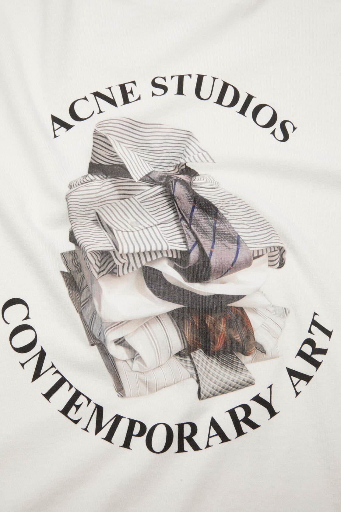 Printed t-shirt - relaxed, Off white, 2000x