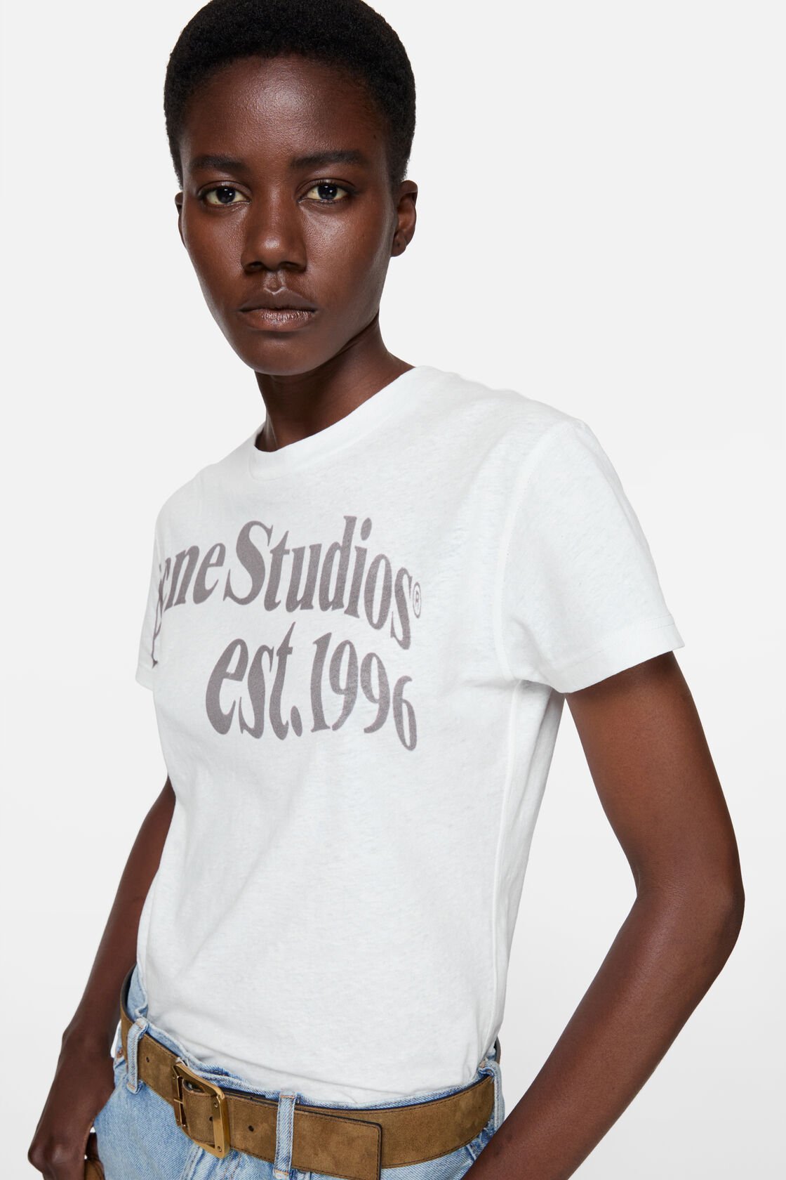 Fitted graphic t-shirt, Off white, 2000x